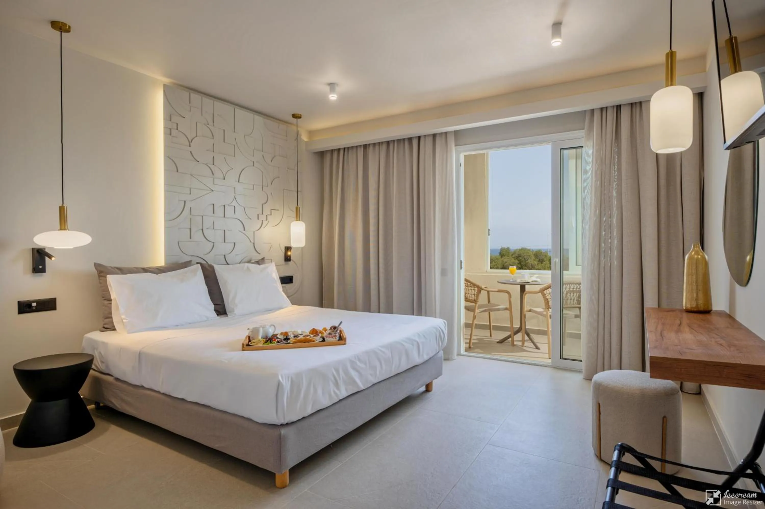 Bedroom, Bed in Georgioupolis Resort & Aqua Park