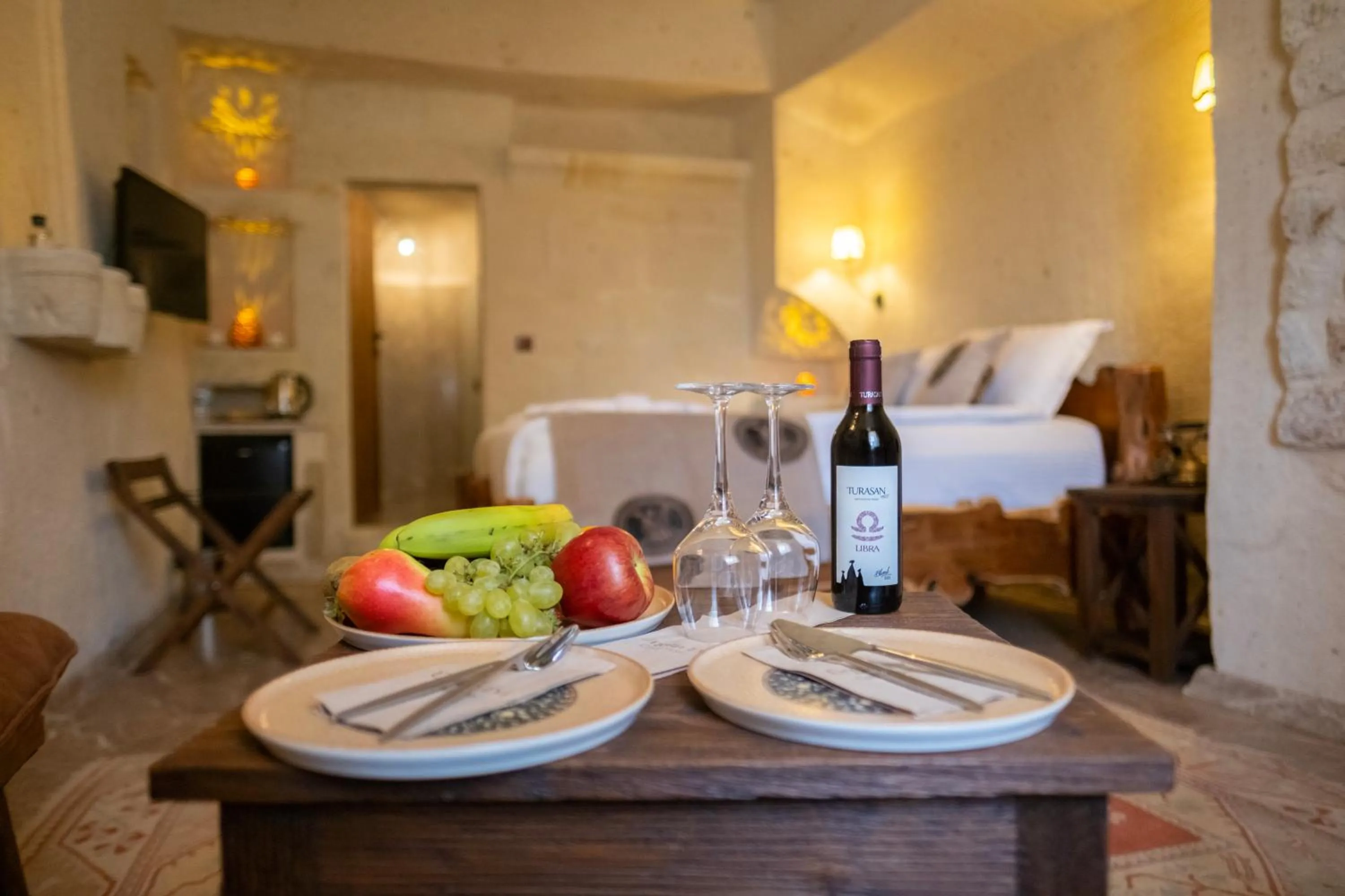 Bedroom in Urgup Evi Cave Hotel