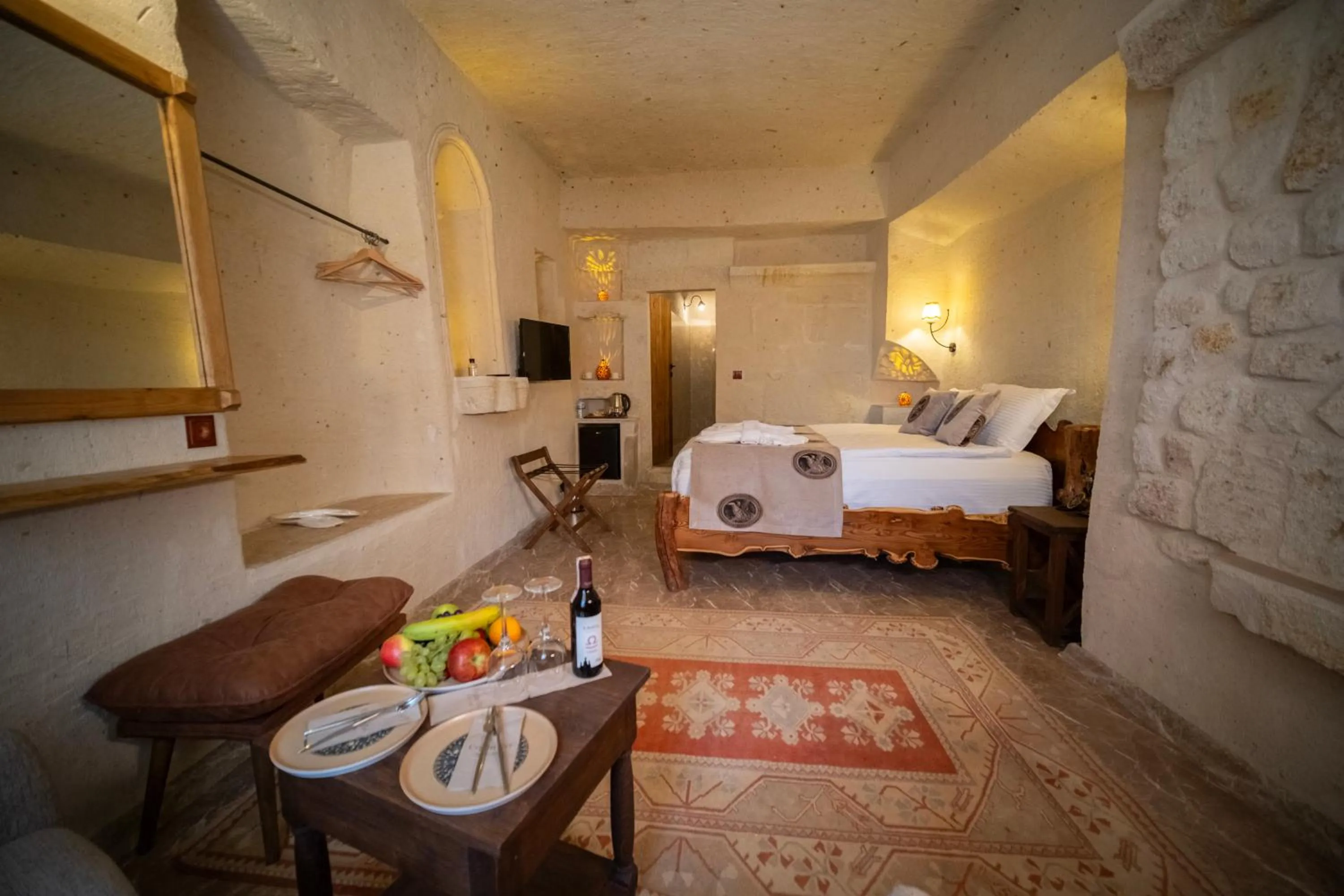 Bedroom in Urgup Evi Cave Hotel