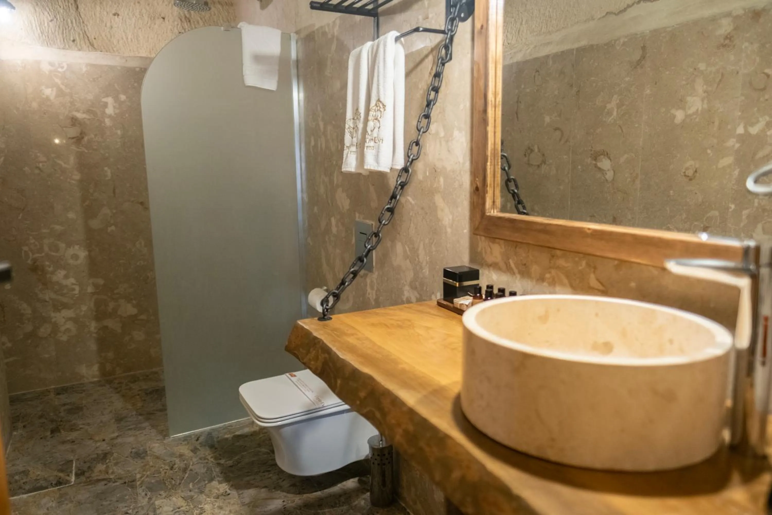 Toilet in Urgup Evi Cave Hotel