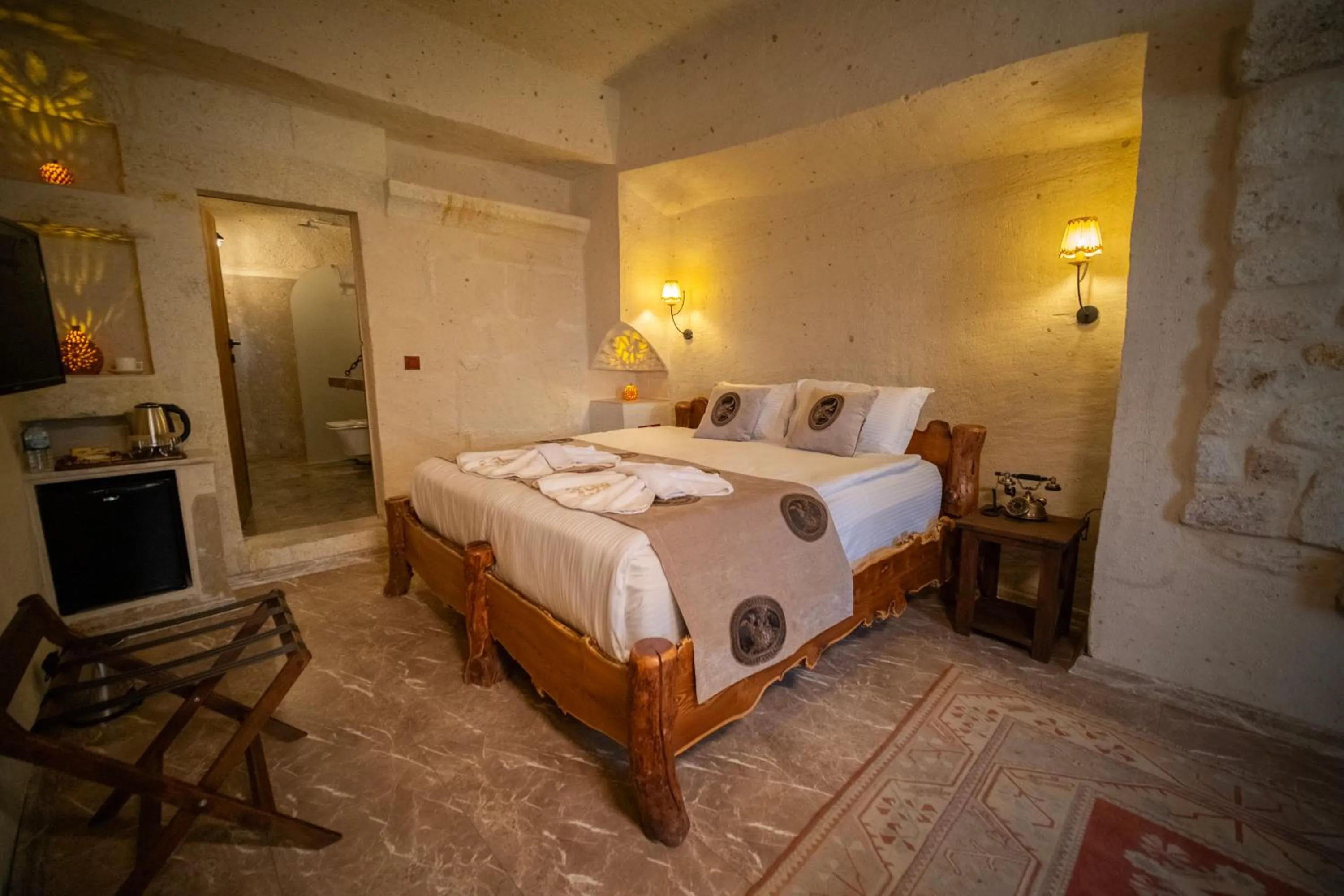 Bedroom in Urgup Evi Cave Hotel