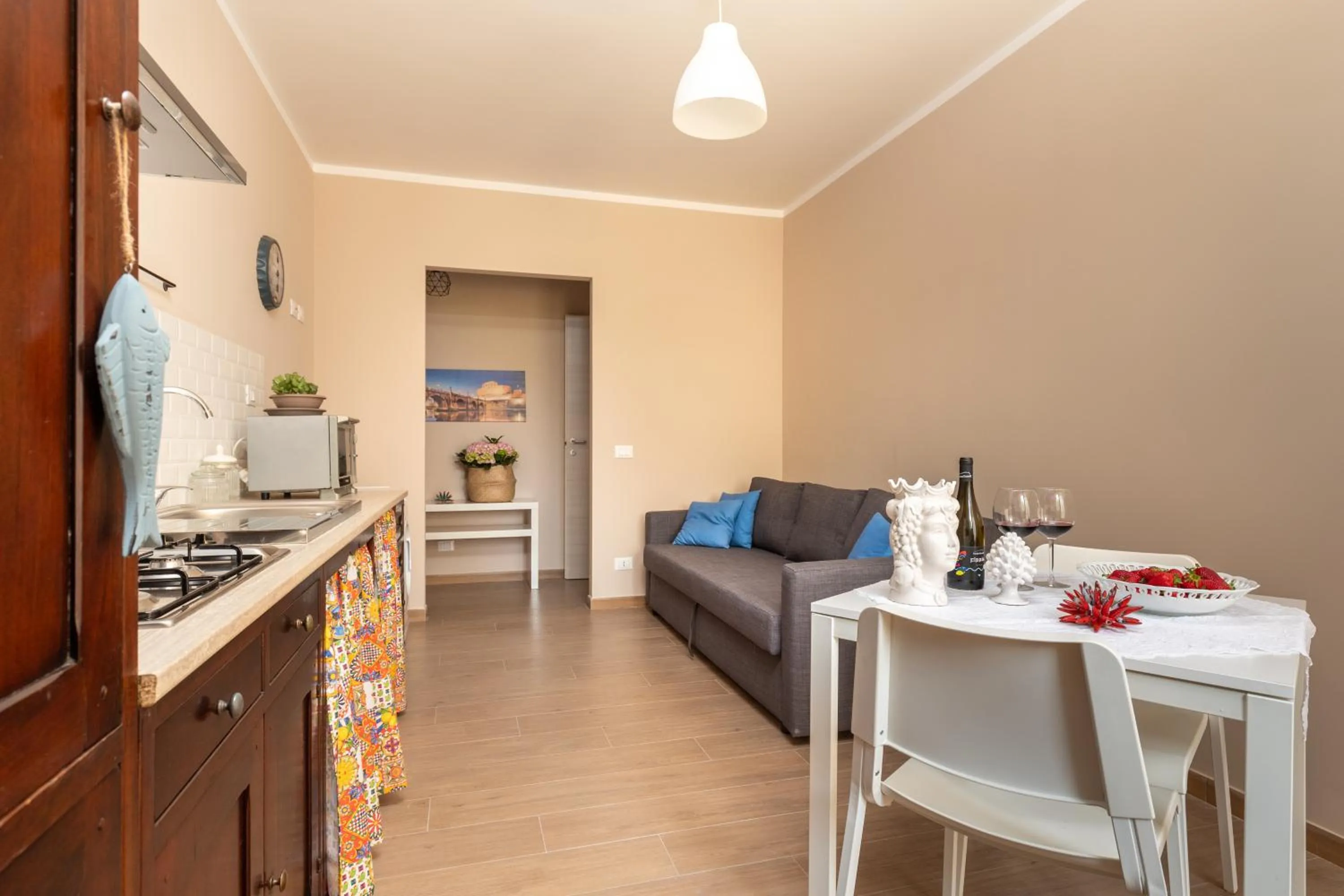 Communal kitchen in B&B Medusa