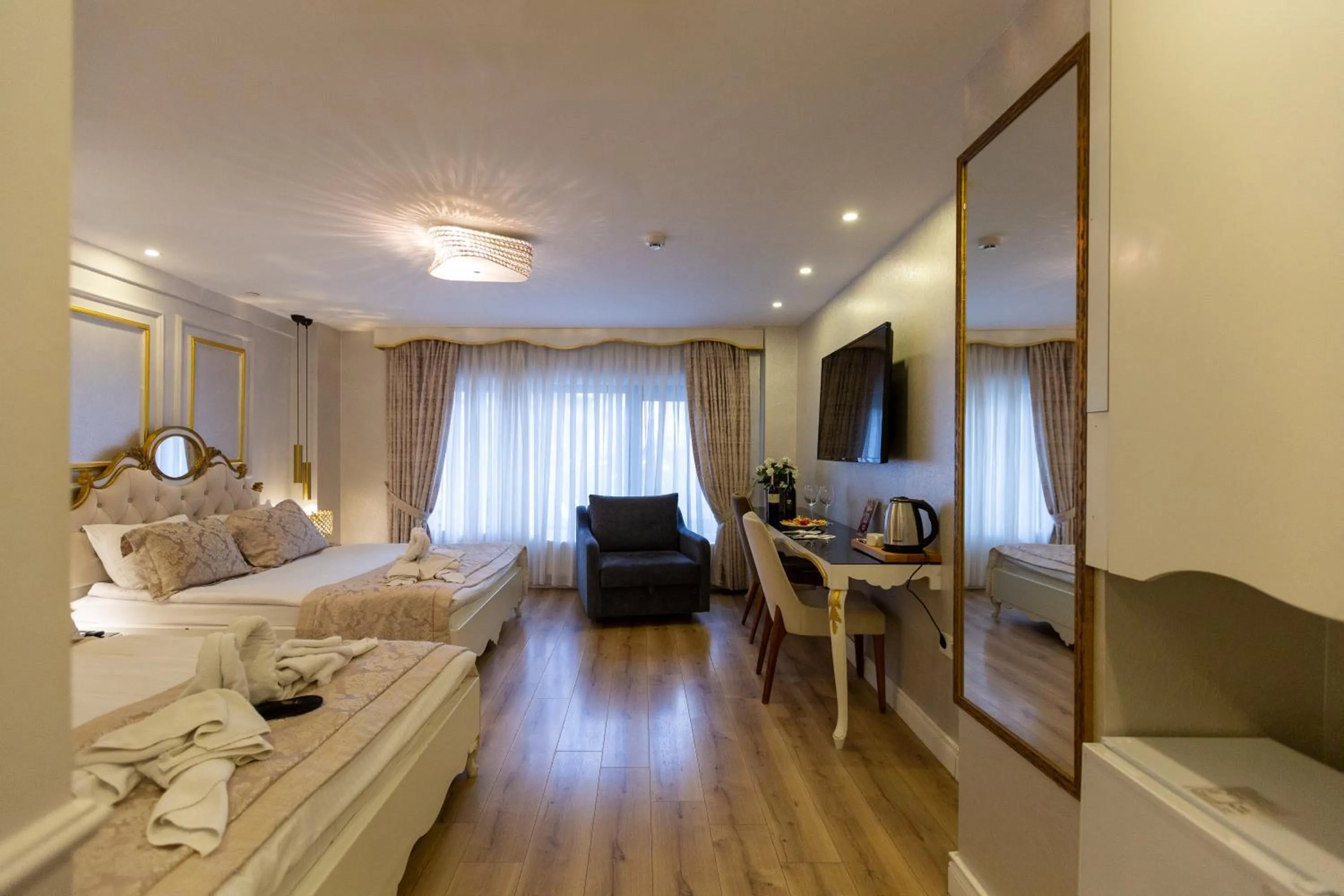 Bed in Sirkeci Ersu Hotel & SPA