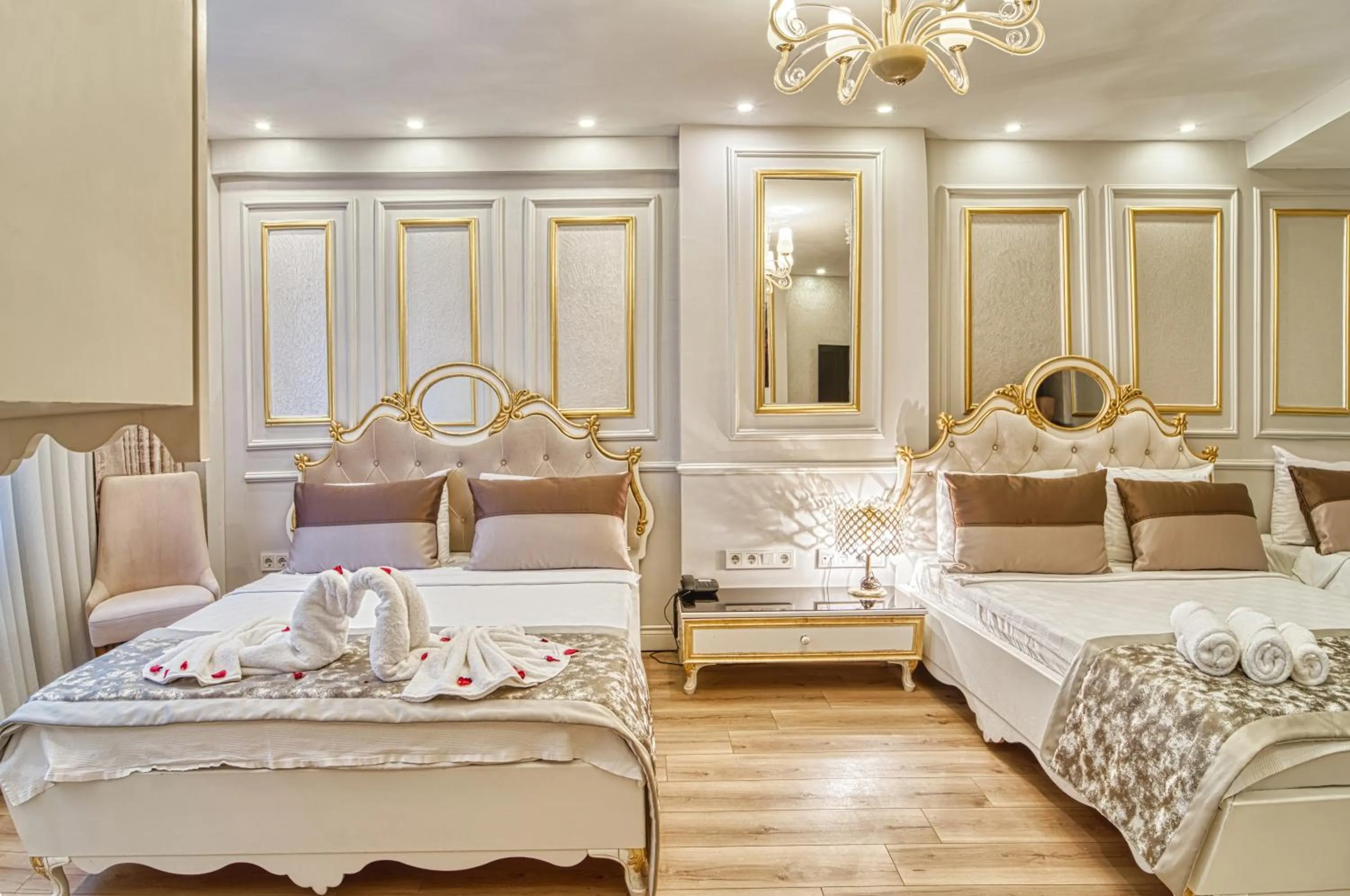 Bed in Sirkeci Ersu Hotel & SPA