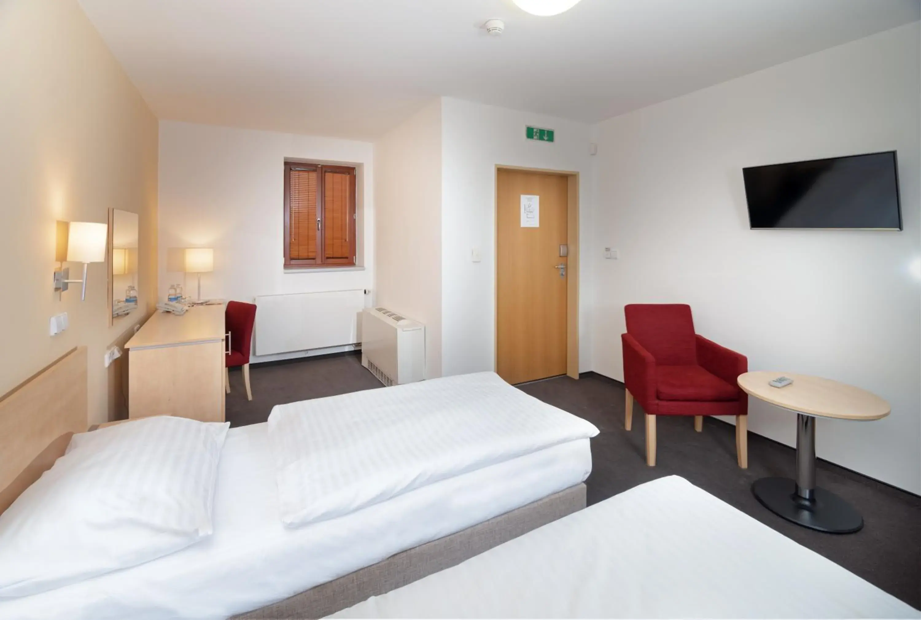 Bed in Hotel Chvalská Tvrz Bed in Hotel Chvalská Tvrz