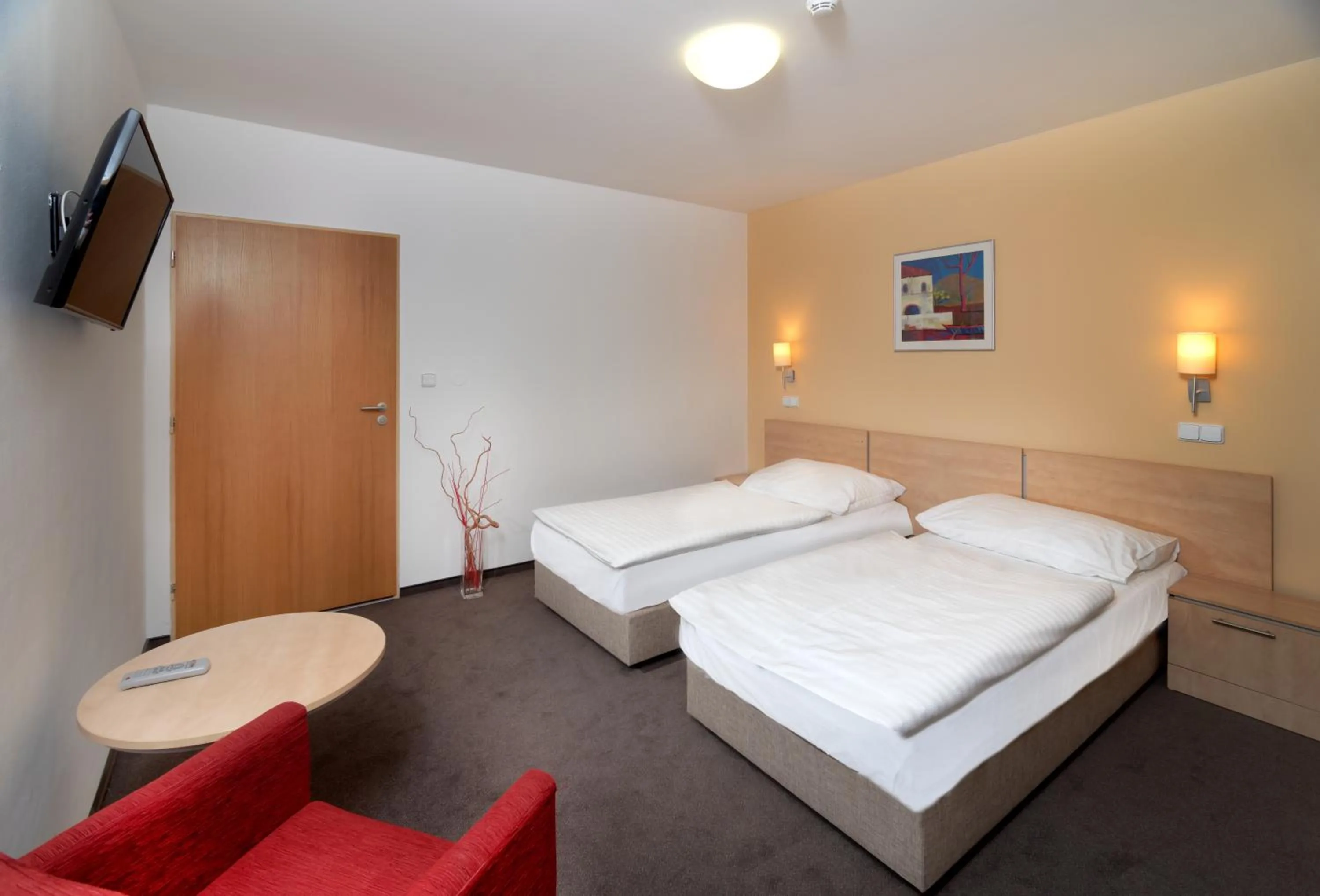 Bed in Hotel Chvalská Tvrz