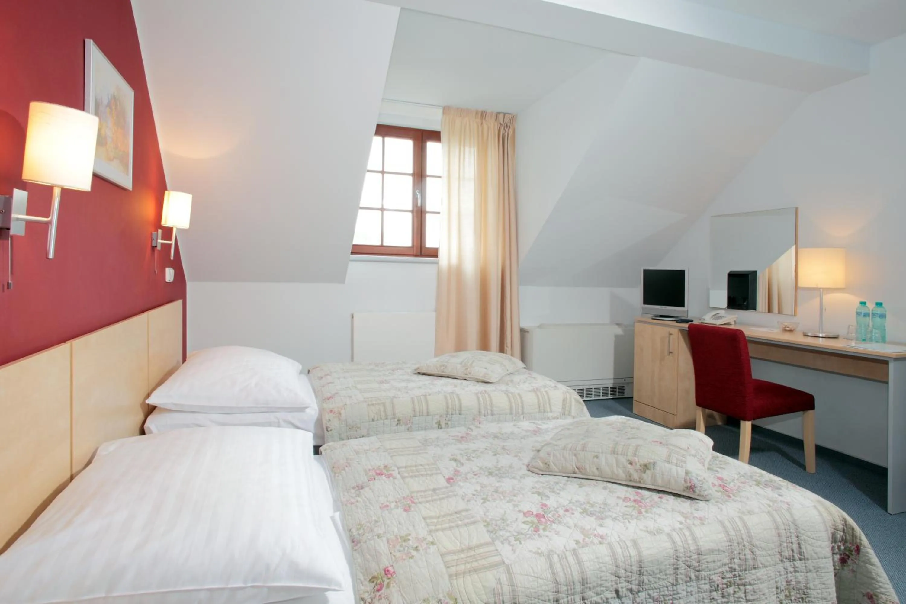 Bed in Hotel Chvalská Tvrz