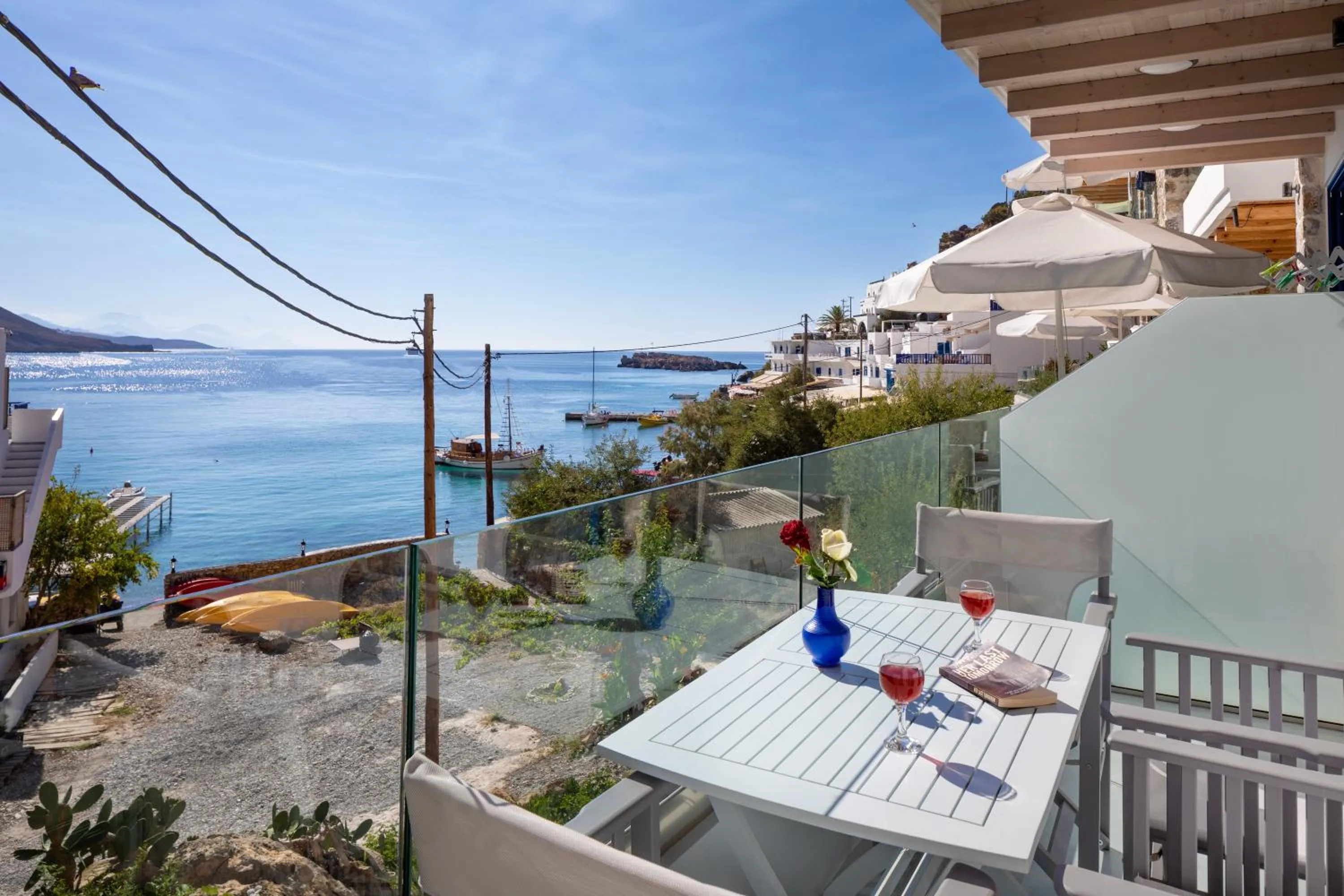 Sea view in Molos Apartments