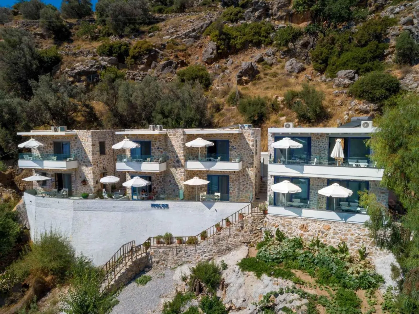 Bird's eye view in Molos Apartments