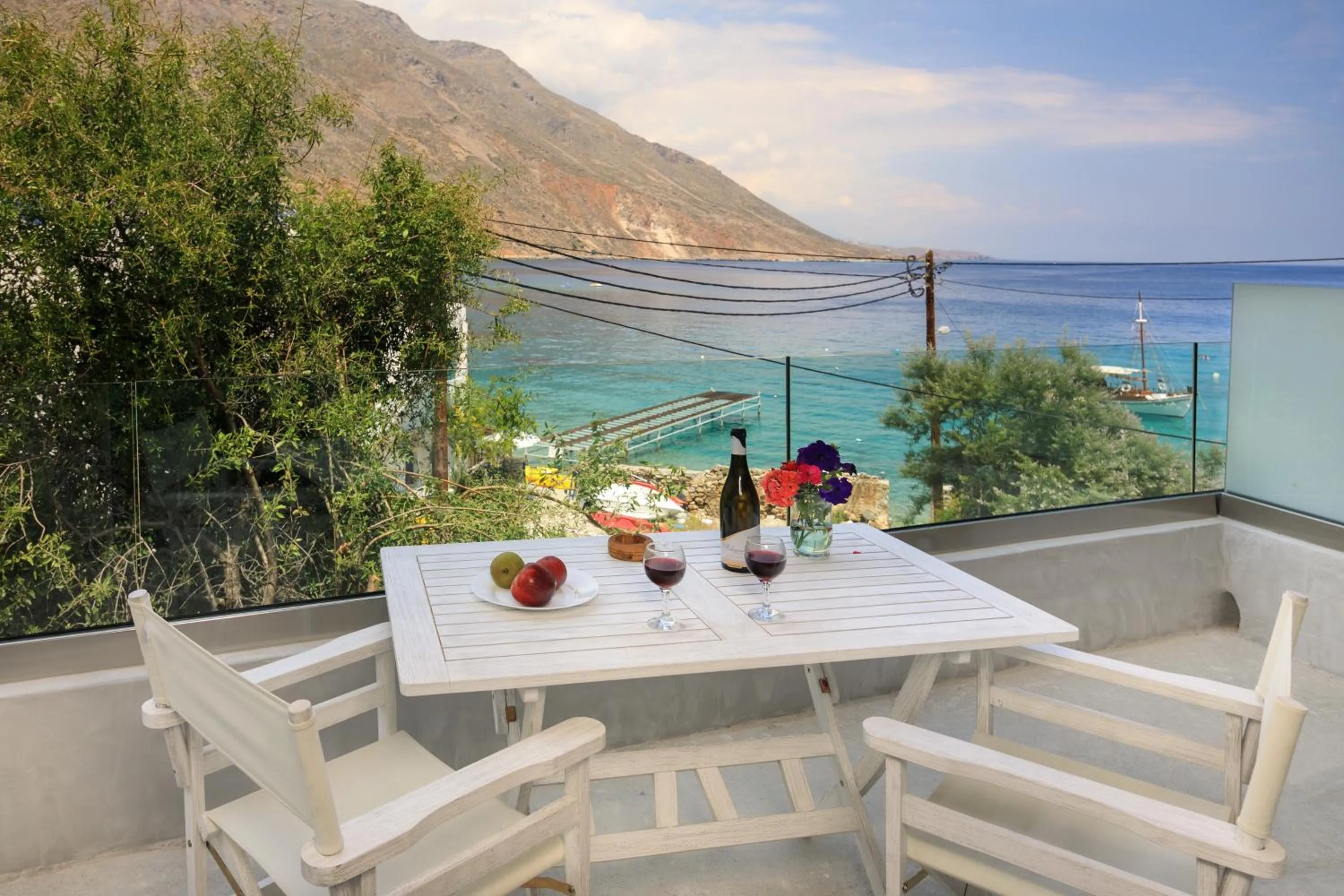 Balcony/Terrace in Molos Apartments
