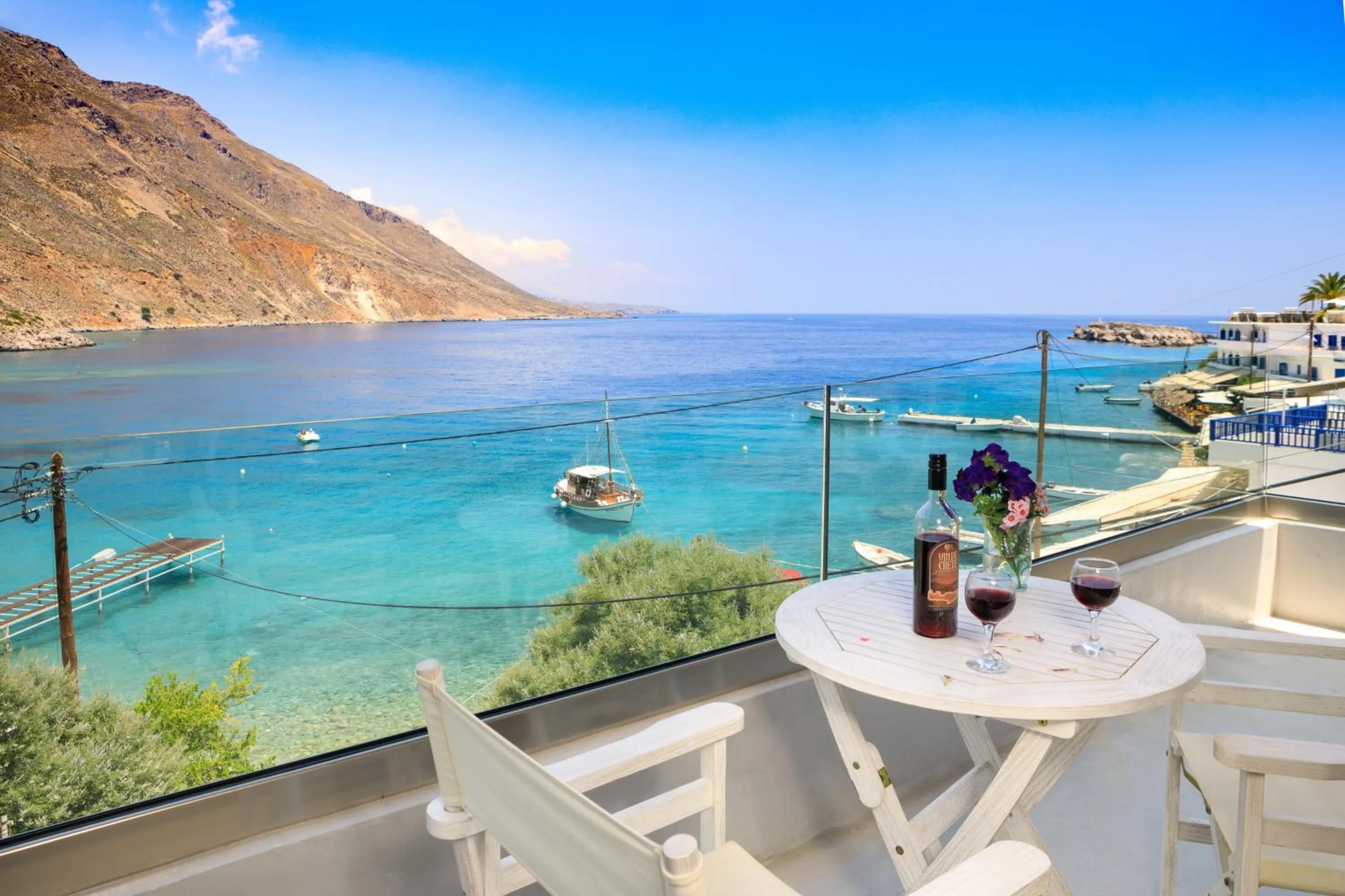 Balcony/Terrace in Molos Apartments