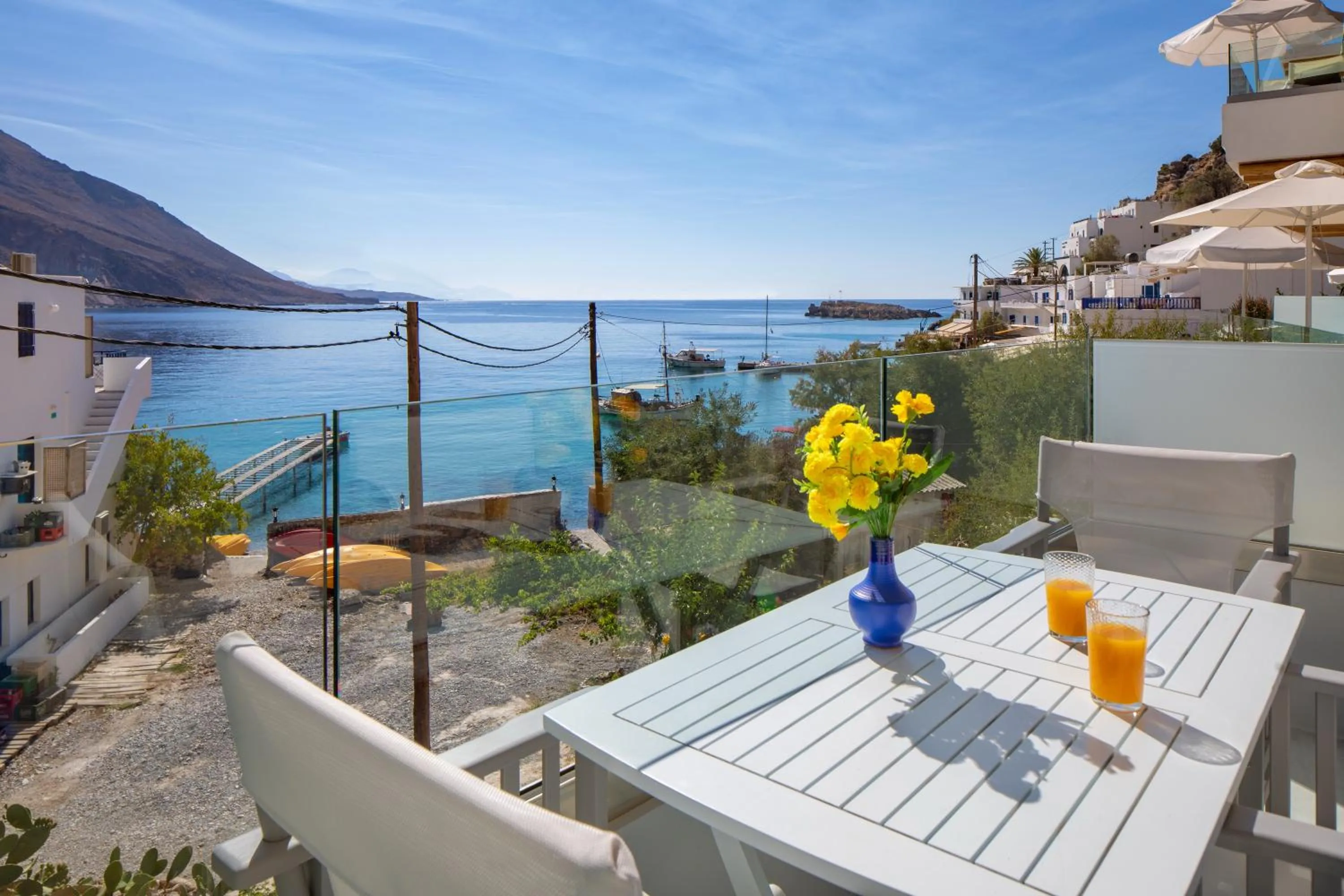 Sea view in Molos Apartments