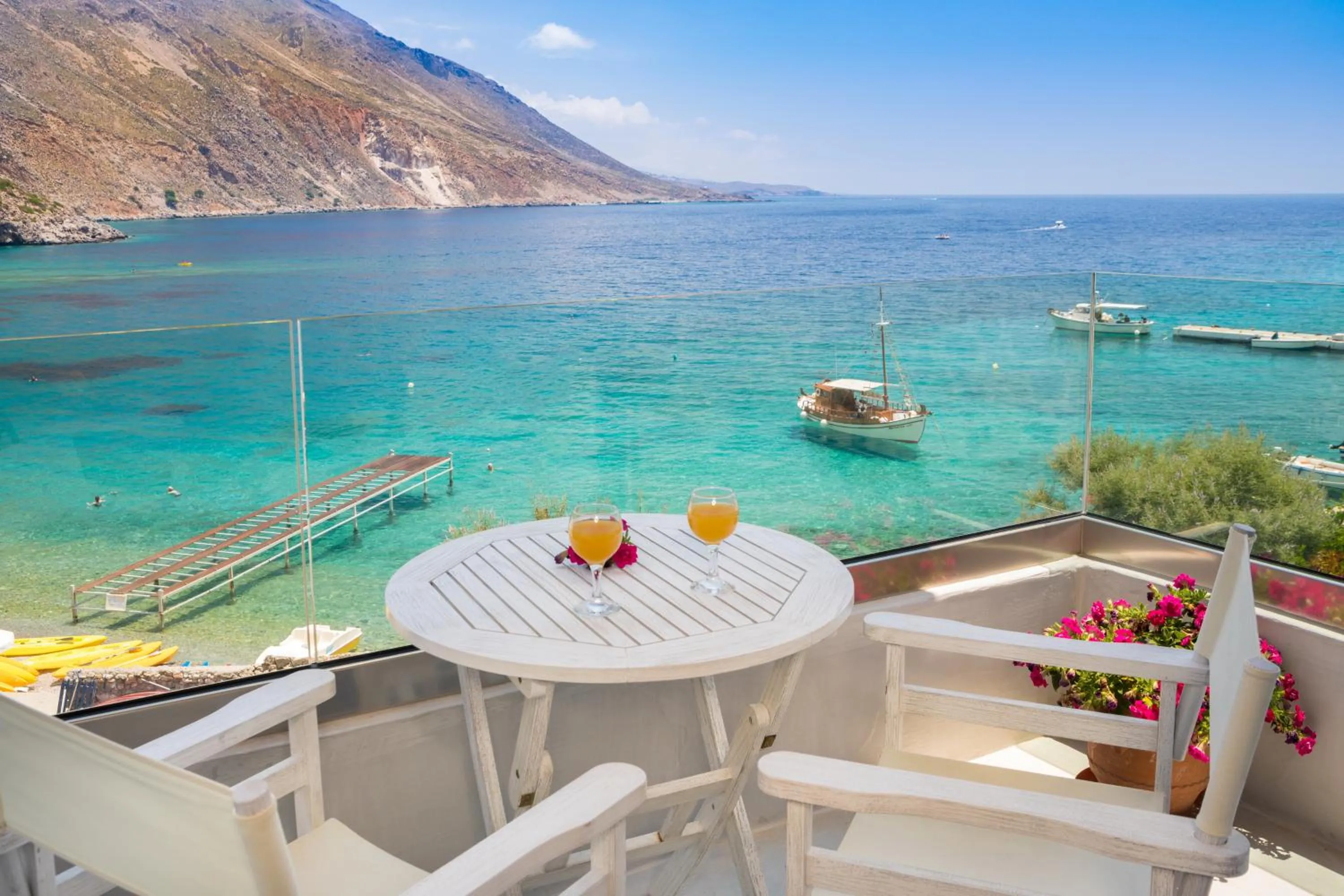 Balcony/Terrace in Molos Apartments