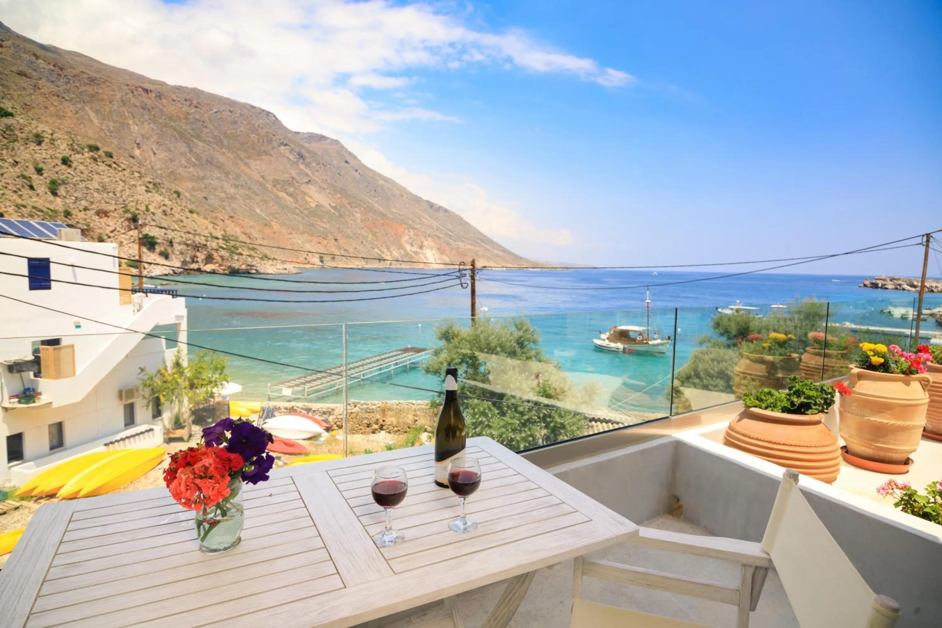 Balcony/Terrace in Molos Apartments