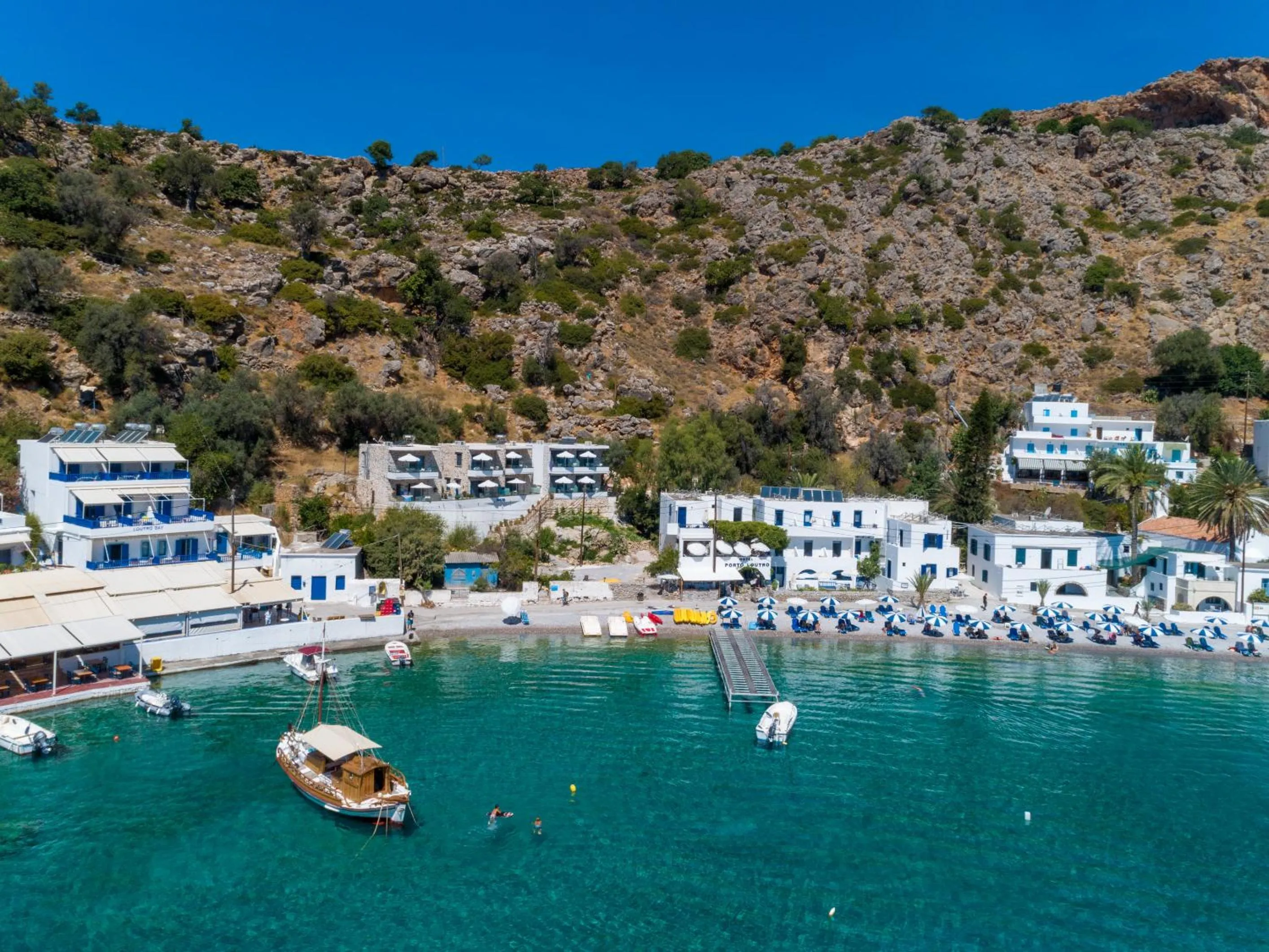 Bird's eye view in Molos Apartments