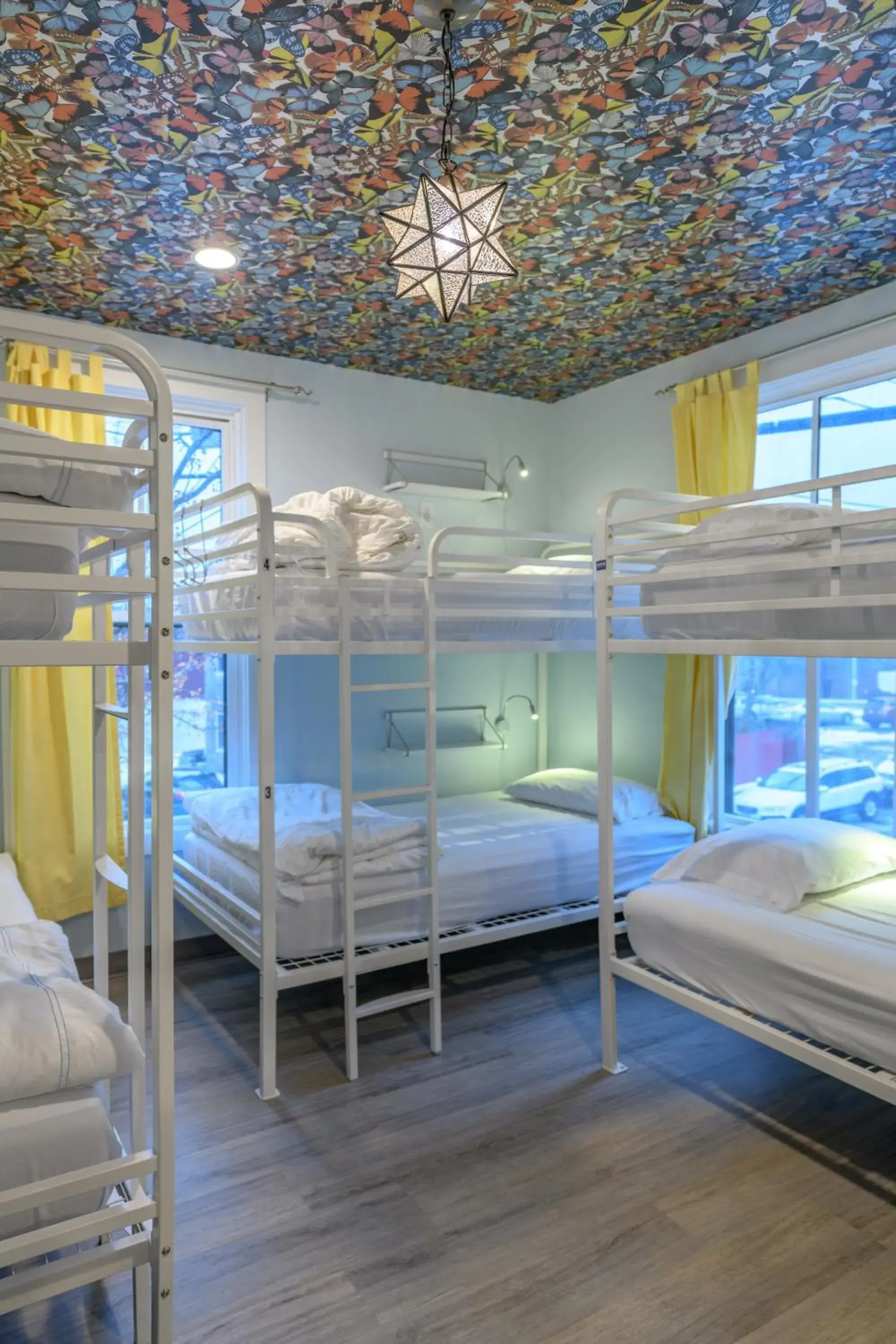 Bunk Bed in Female Dormitory Room in Black Elephant Hostel Bunk Bed in Female Dormitory Room in Black Elephant Hostel