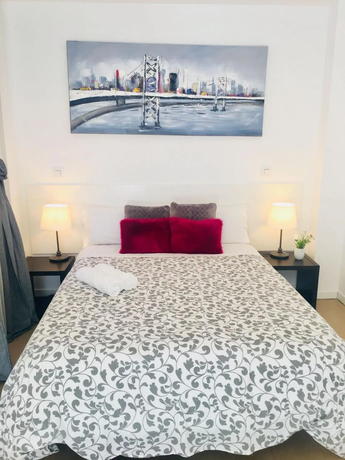 Bed in AYZ Javier Cabrini - Auto check-in property