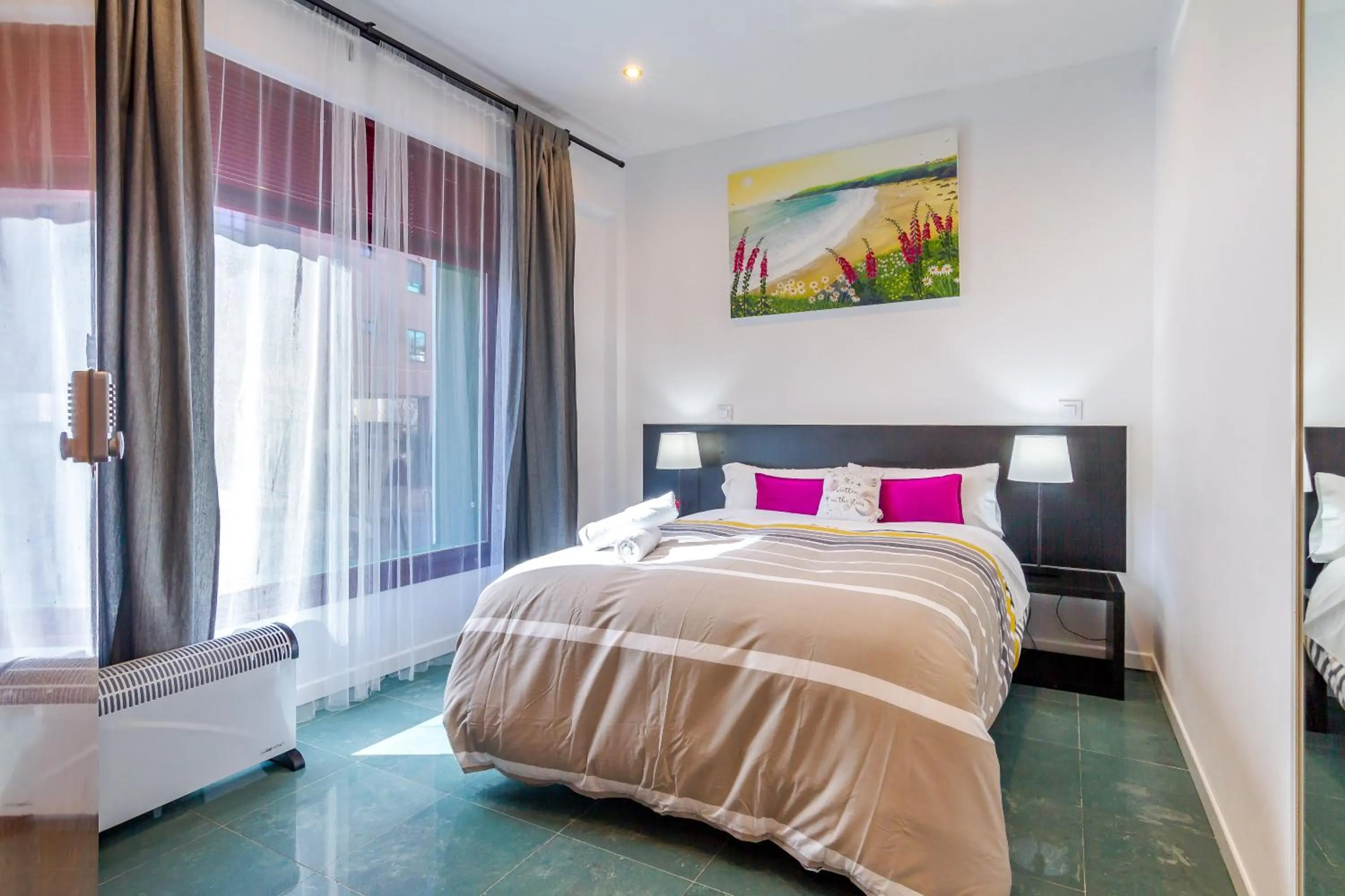 Bed in AYZ Javier Cabrini - Auto check-in property