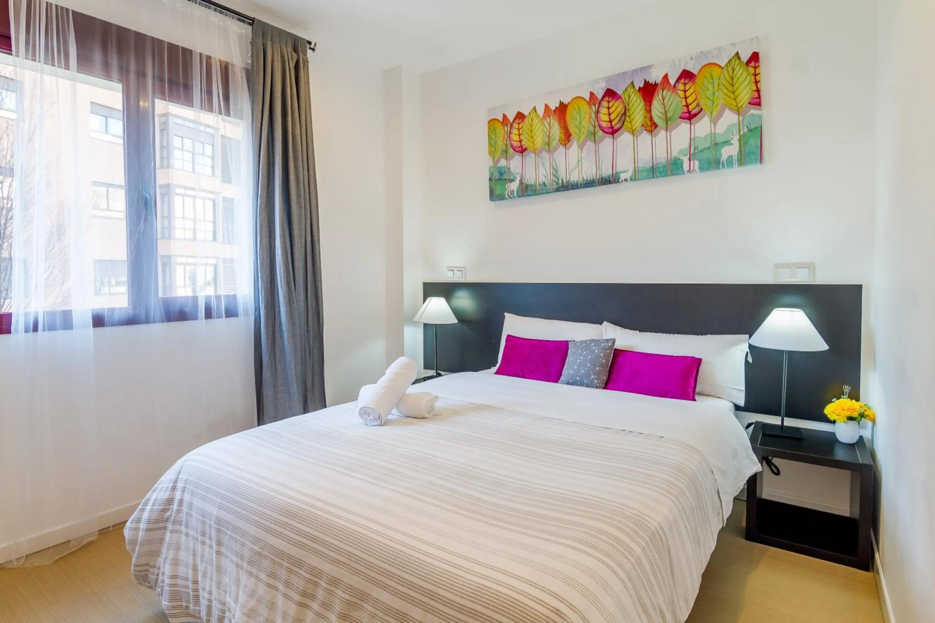 Bed in AYZ Javier Cabrini - Auto check-in property