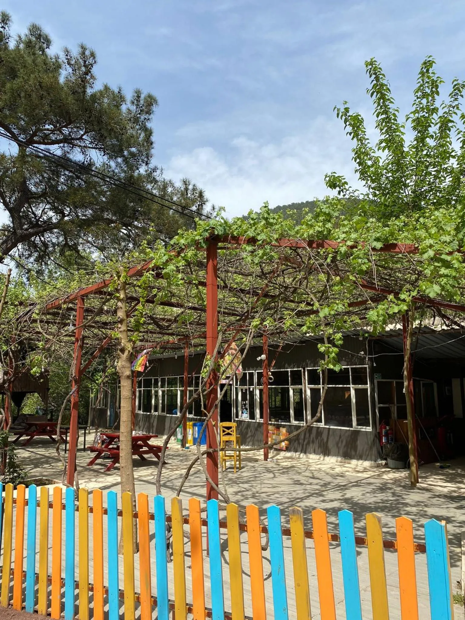 Seating area in Olympos Camlık Pension