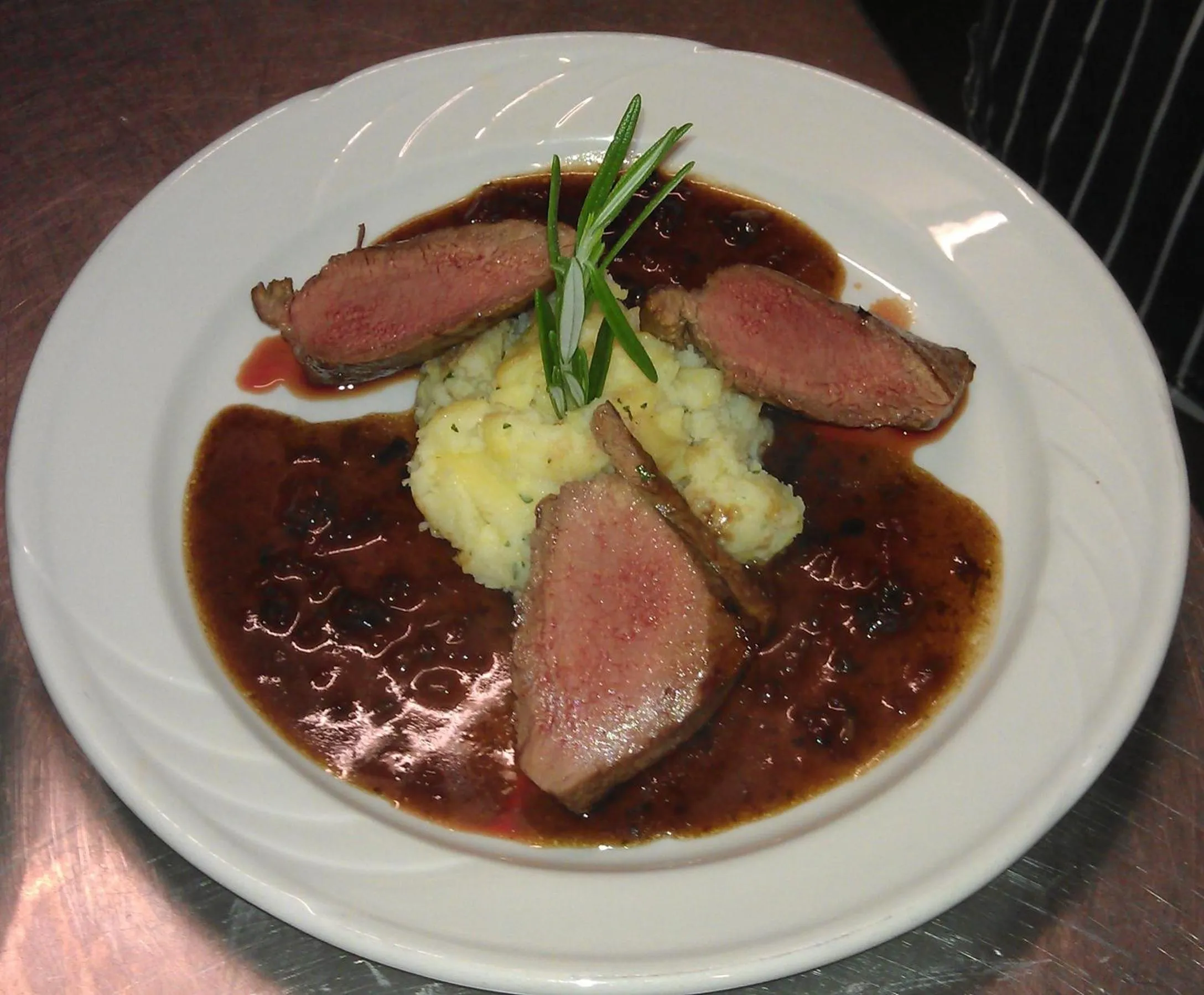 Food close-up in Bishopsgate House Hotel