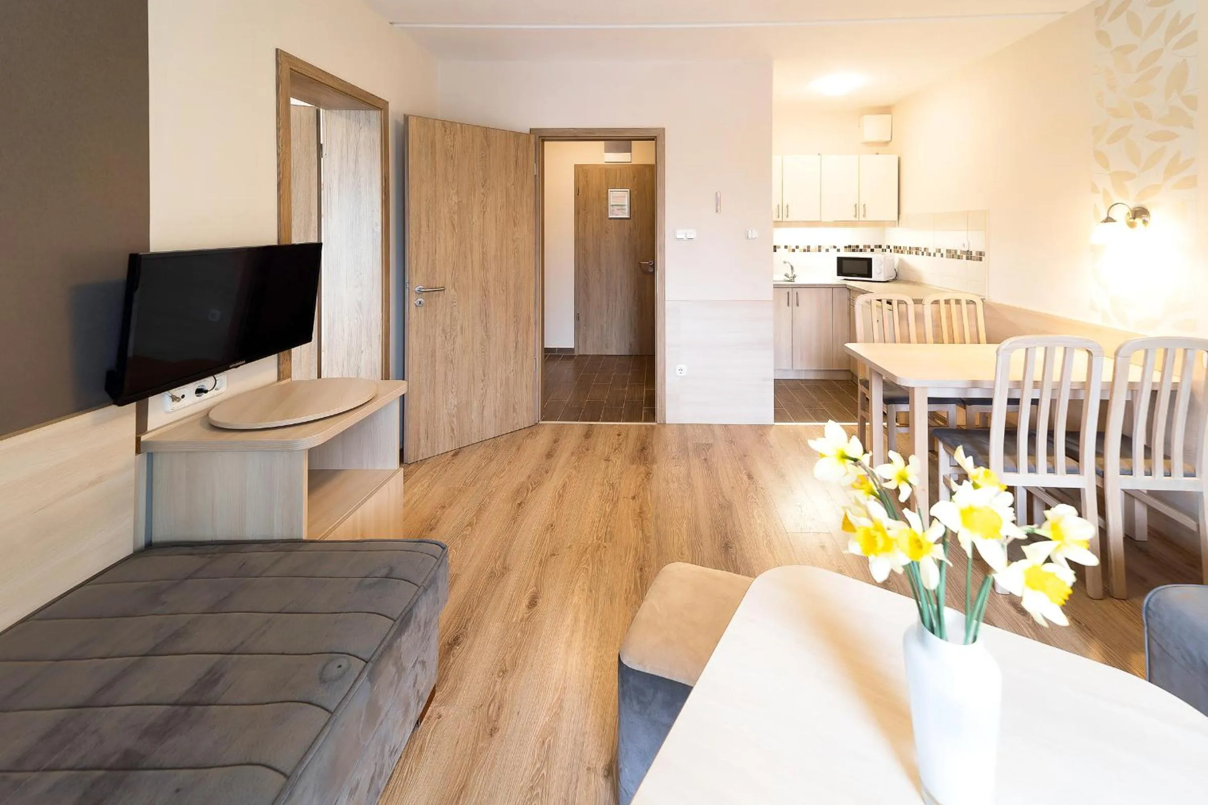 Bed in Napfény Hotel