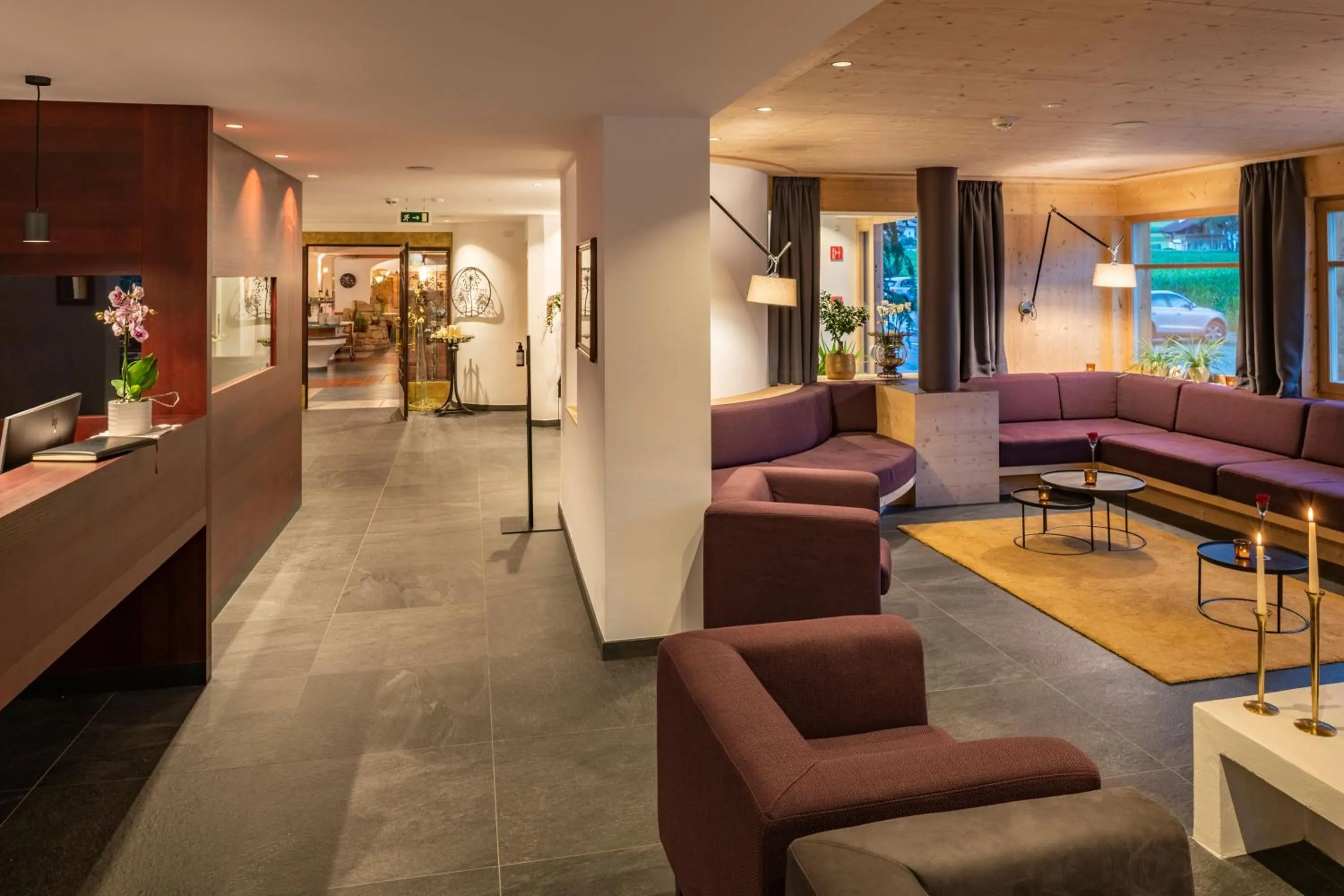 Lobby or reception in Hotel Brunnerhof
