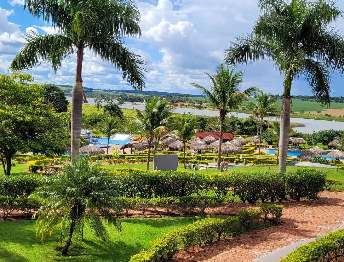 Garden view in Hotel Thermas Bonsucesso