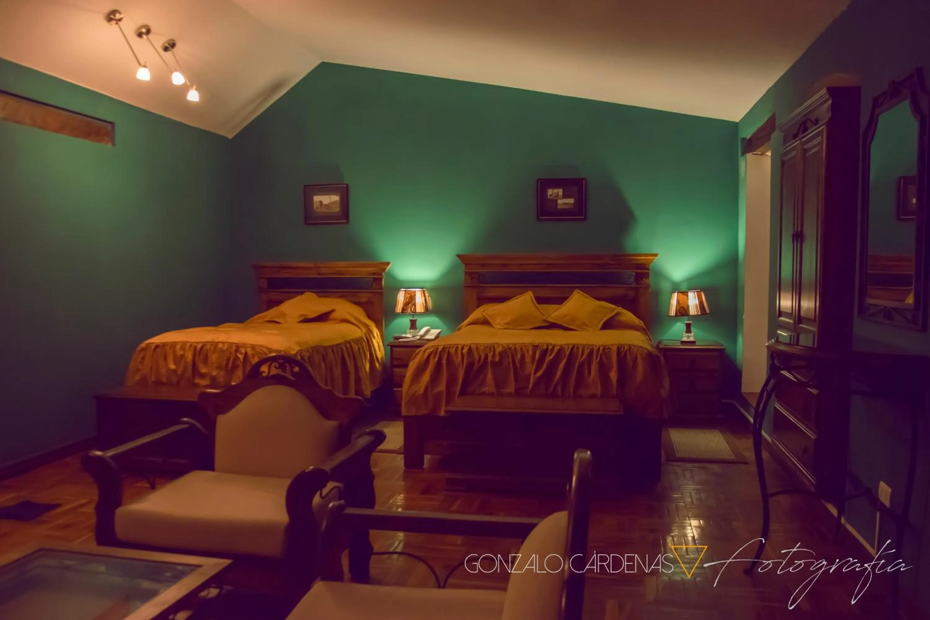 Bed in Hotel Santa Mónica