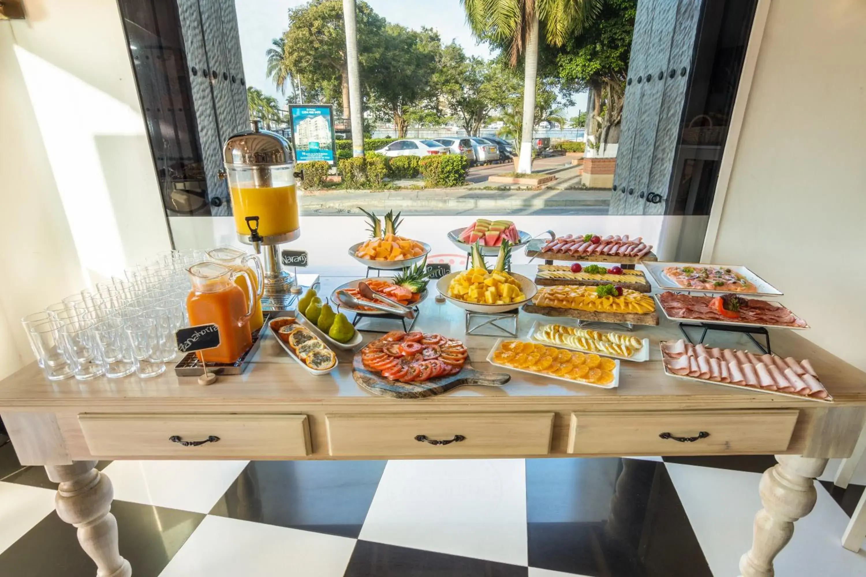 Buffet breakfast in GHL Collection Armería Real Hotel Buffet breakfast in GHL Collection Armería Real Hotel