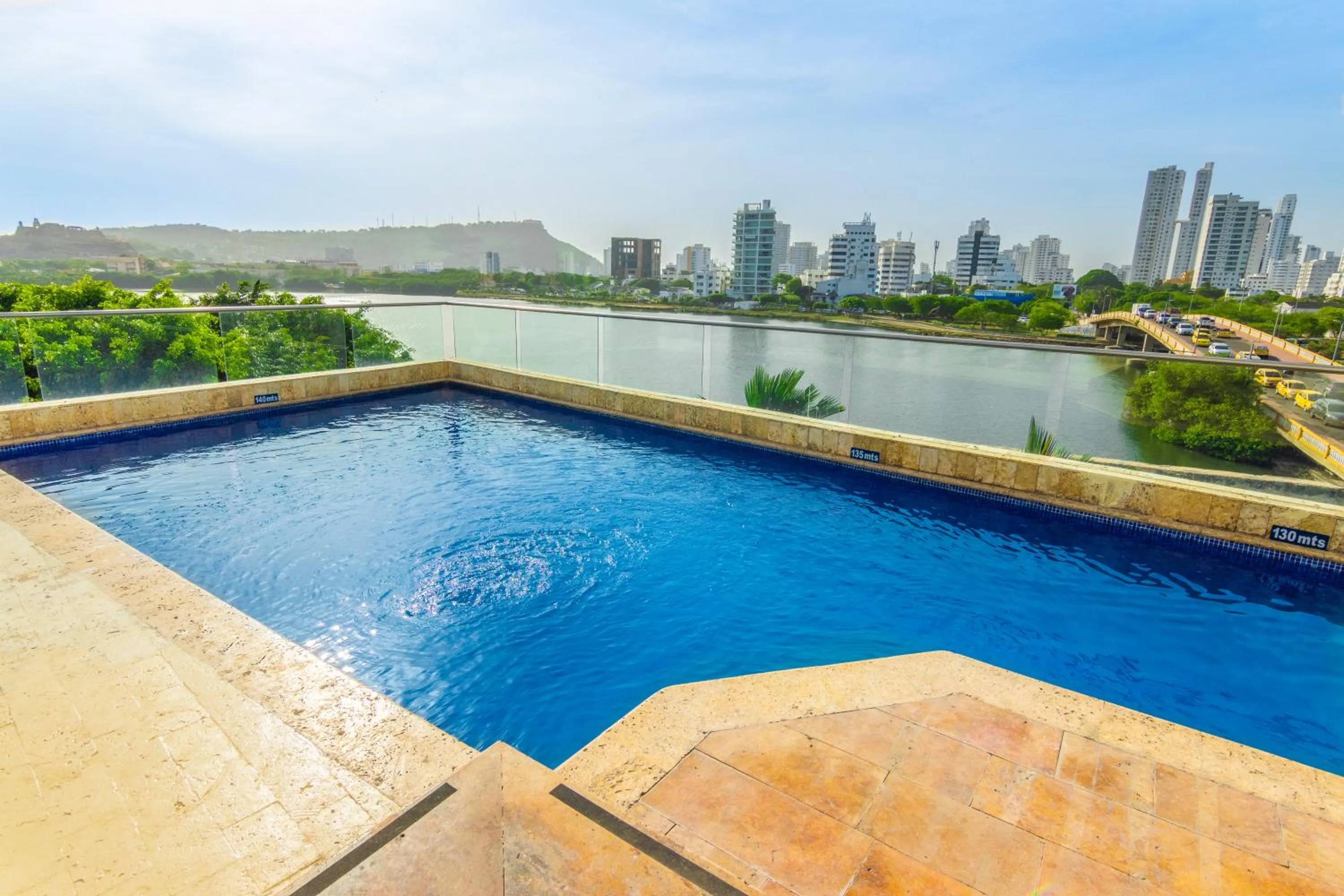 Swimming pool in GHL Collection Armería Real Hotel