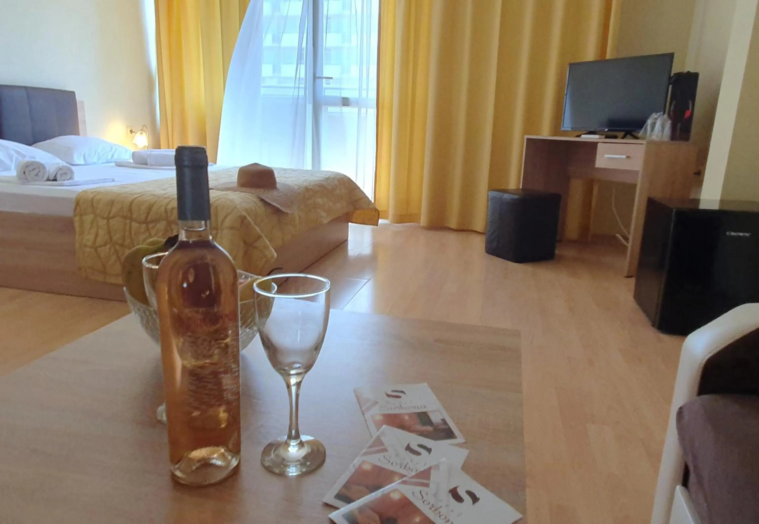 Bed in Hotel Sorbona