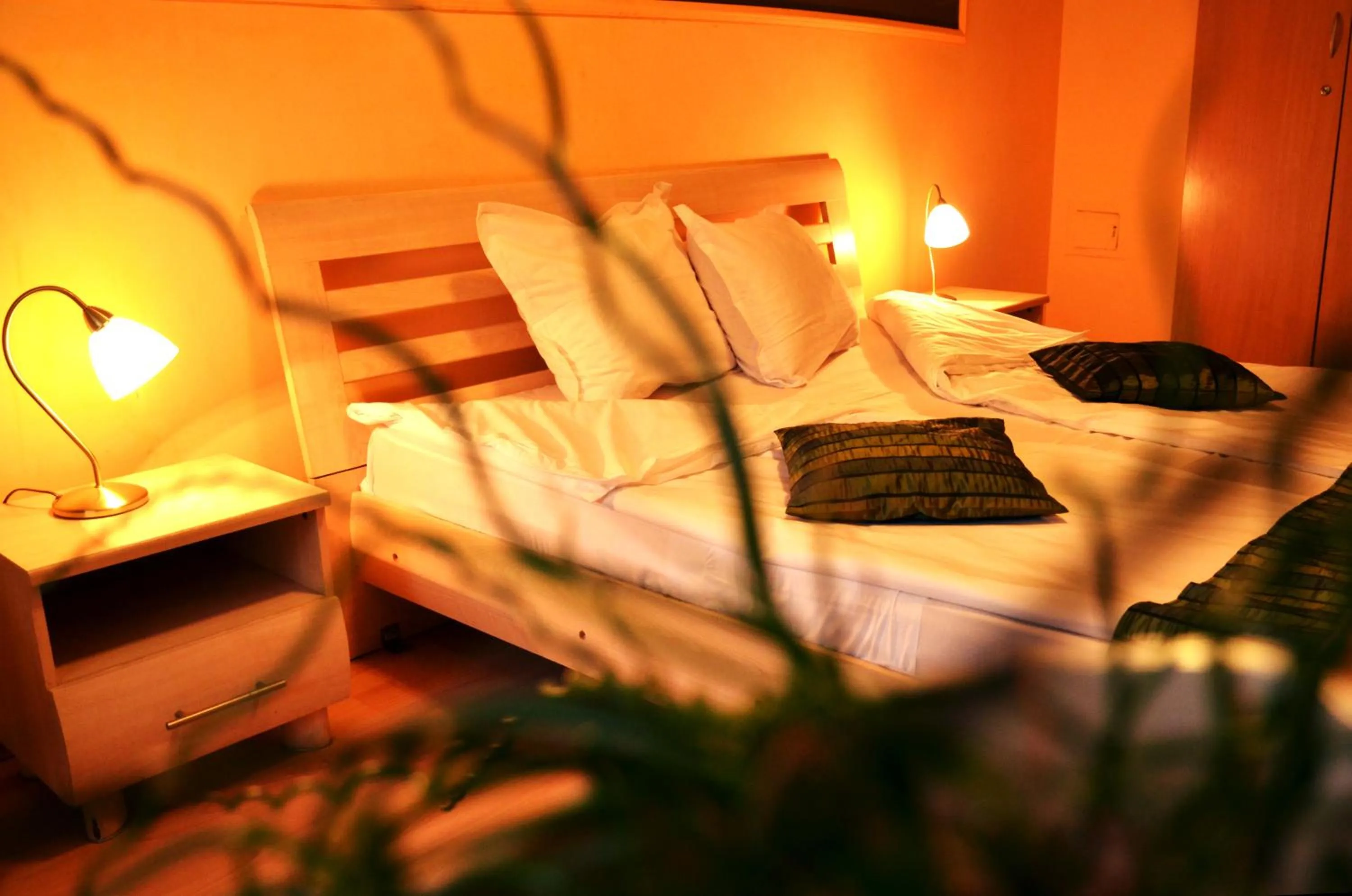 Bed in Hotel Sorbona