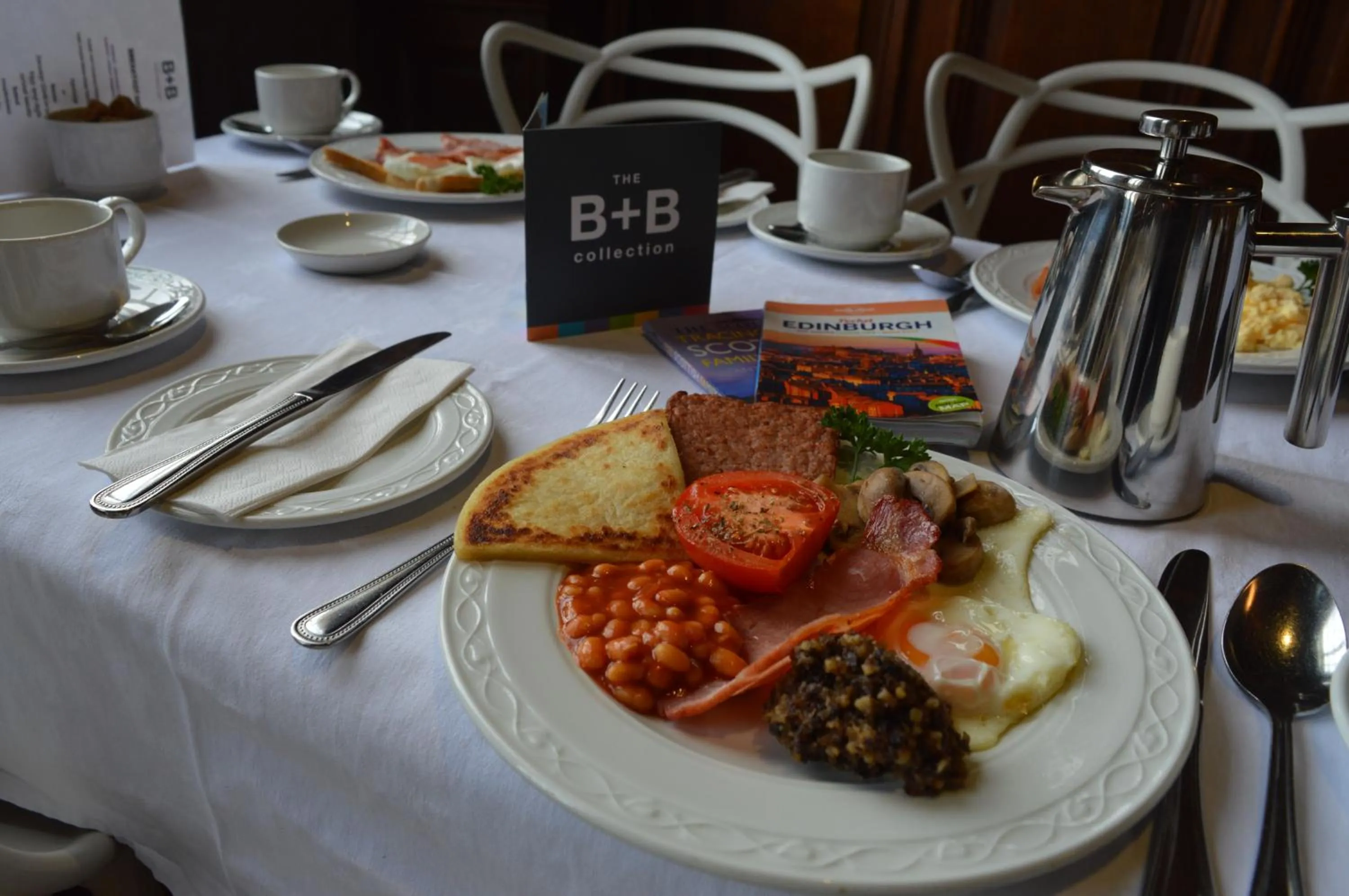 Continental breakfast in B+B Edinburgh