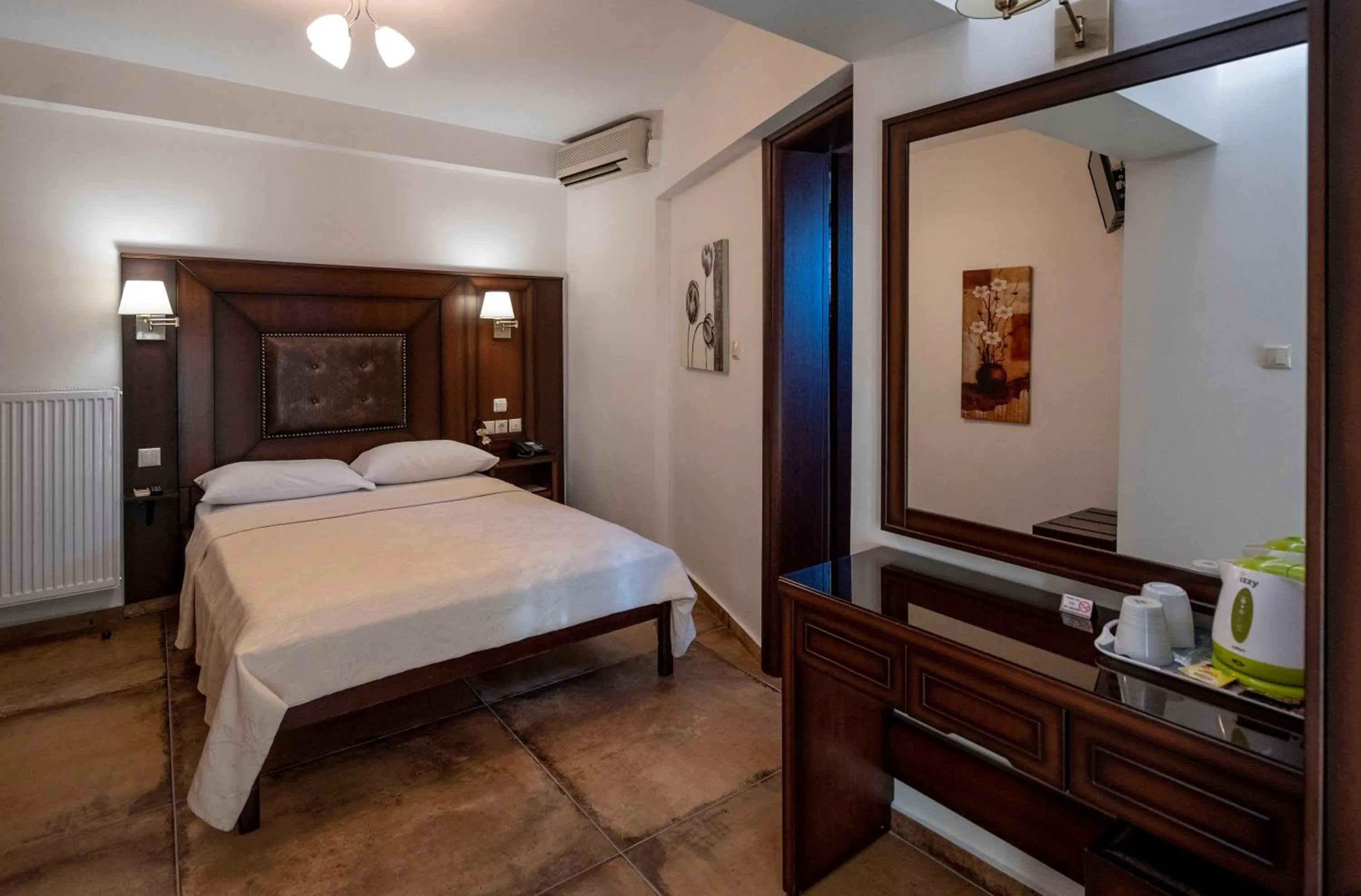 Bed in Hotel Meteora
