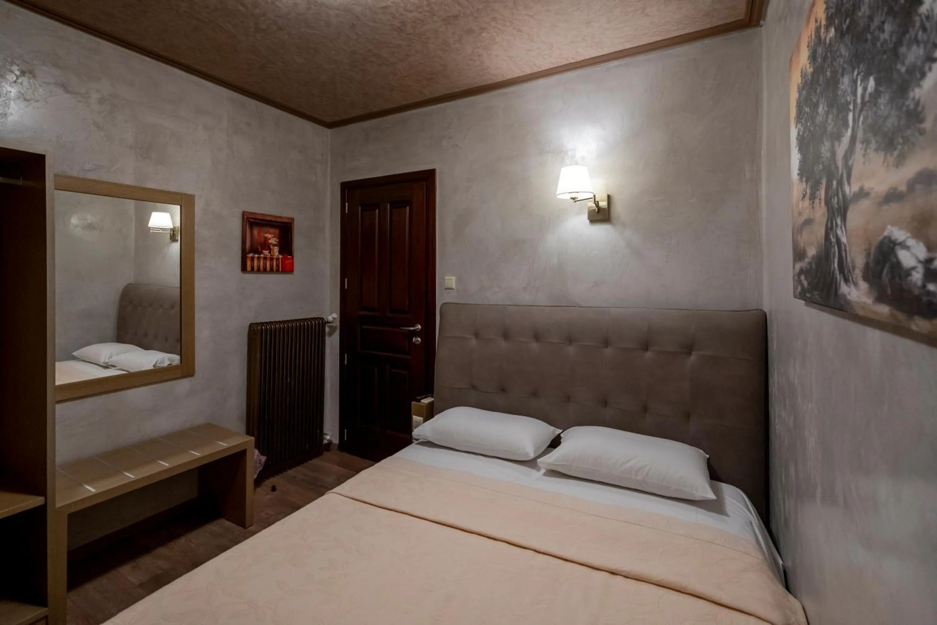 Bed in Hotel Meteora