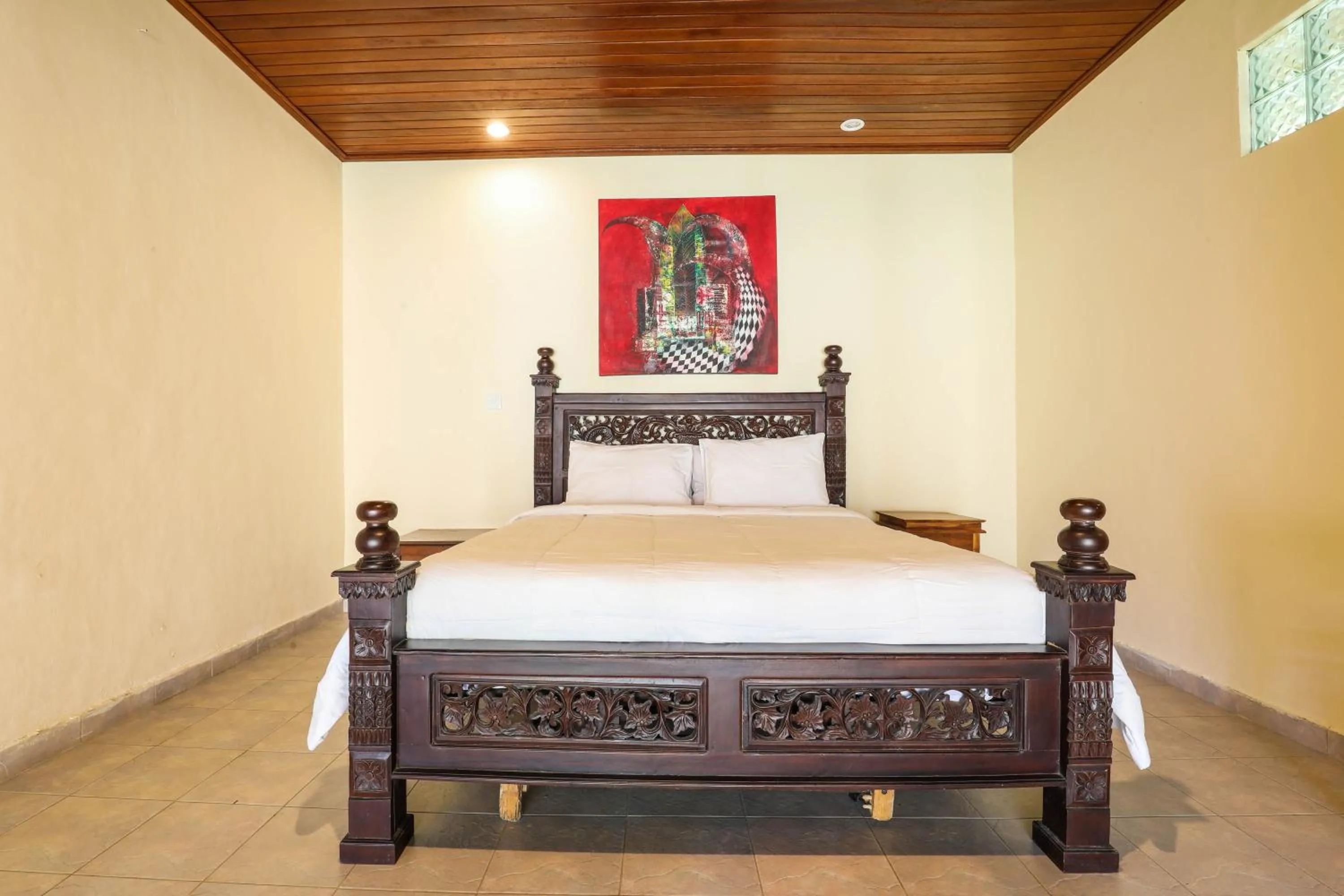 Bed in Sari Bamboo Bungalows