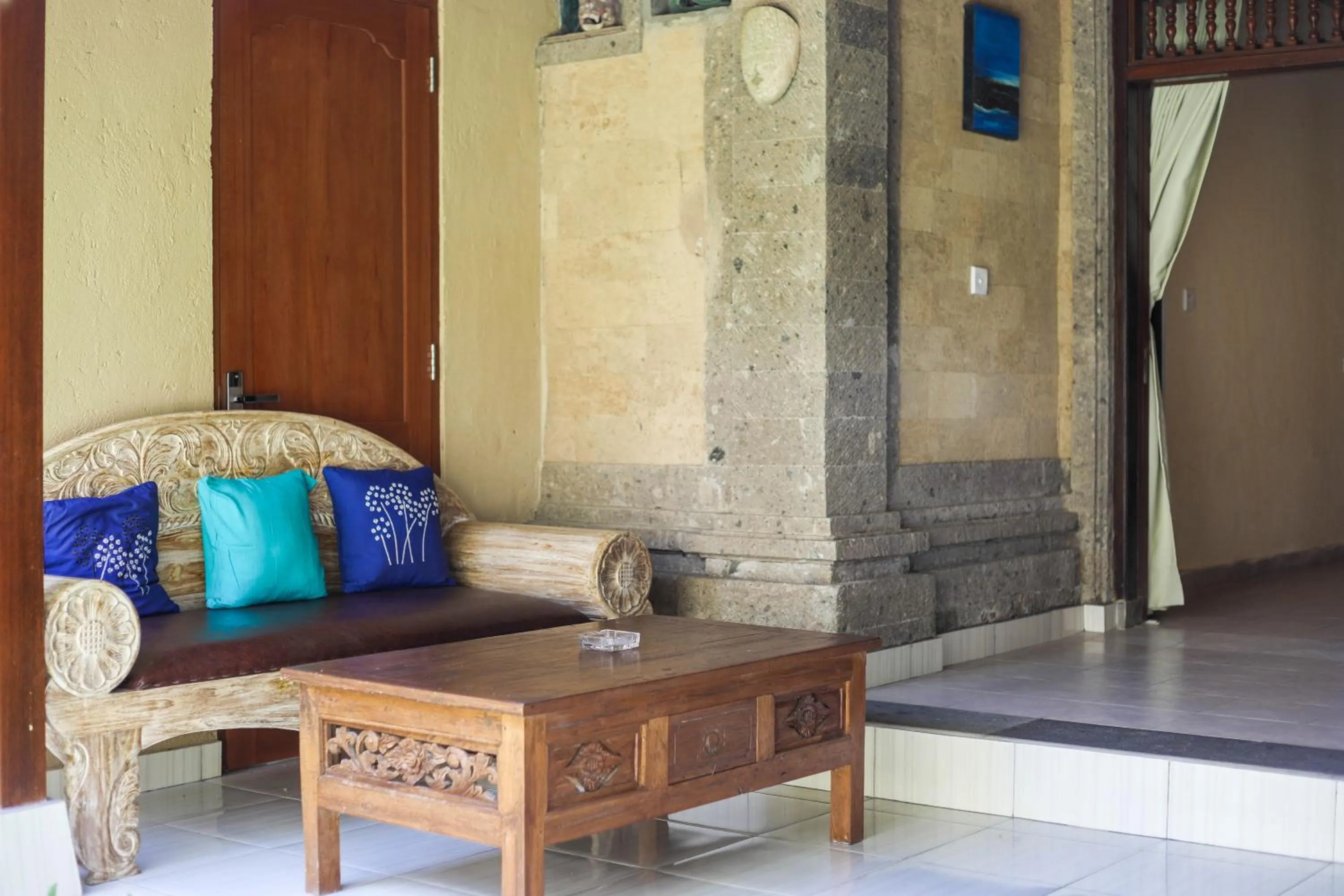 Balcony/Terrace in Sari Bamboo Bungalows