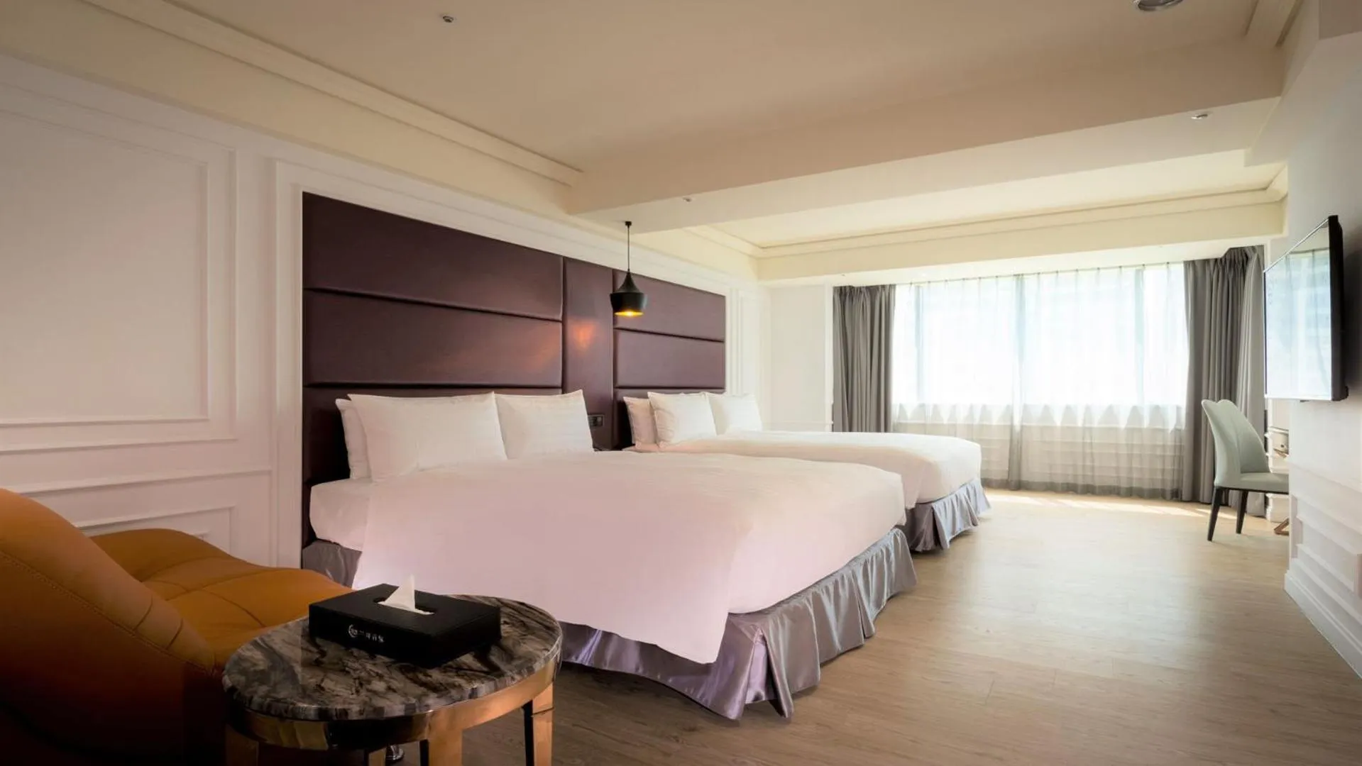 Photo of the whole room, Bed in Sun Hao Hotel Taichung