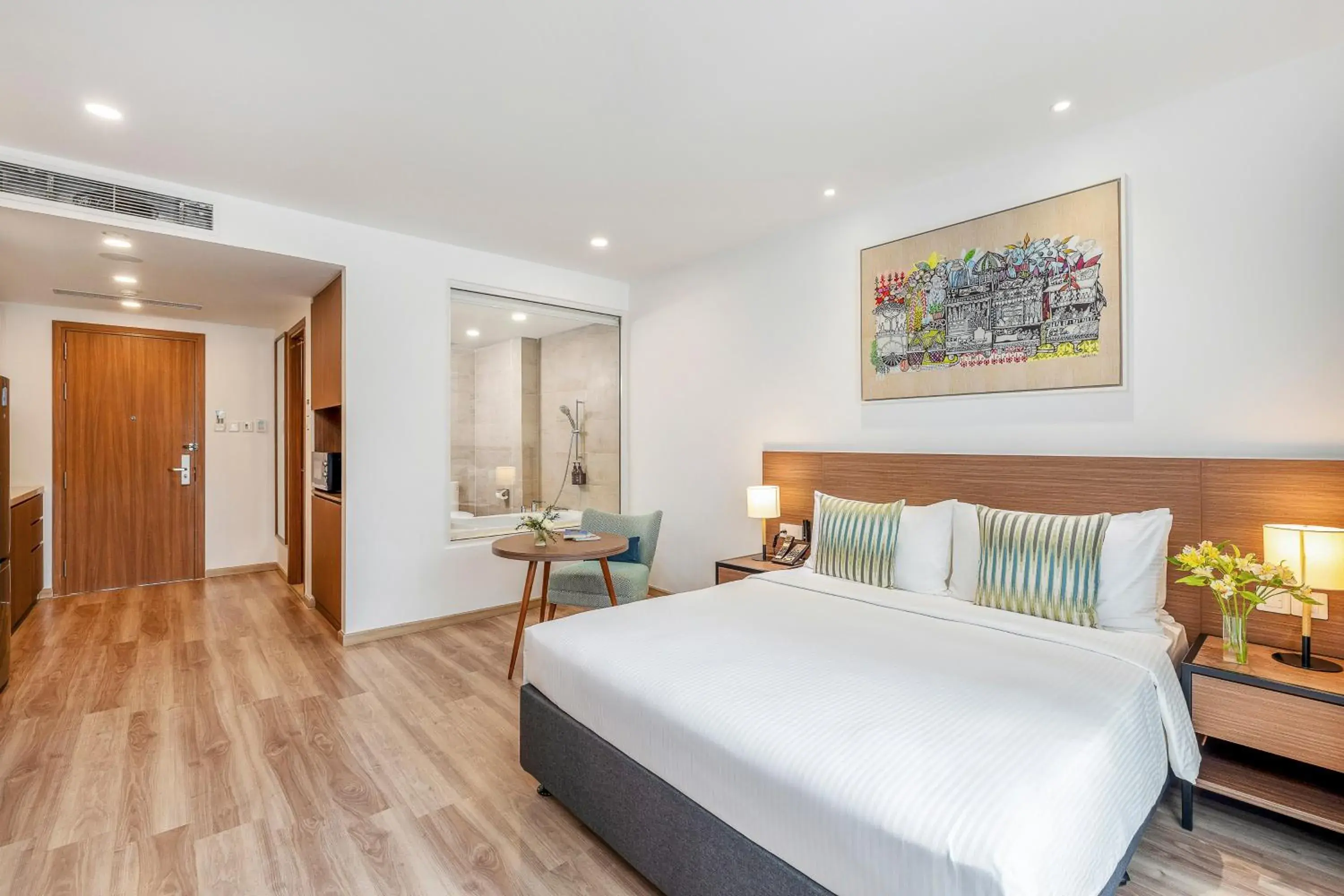 Bed in T-Ritz Saigon Hotel & Apartment Bed in T-Ritz Saigon Hotel & Apartment