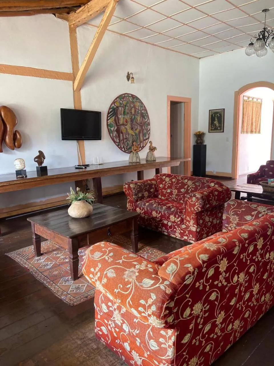 Living room in Pousada Pouso do Sô Vigario