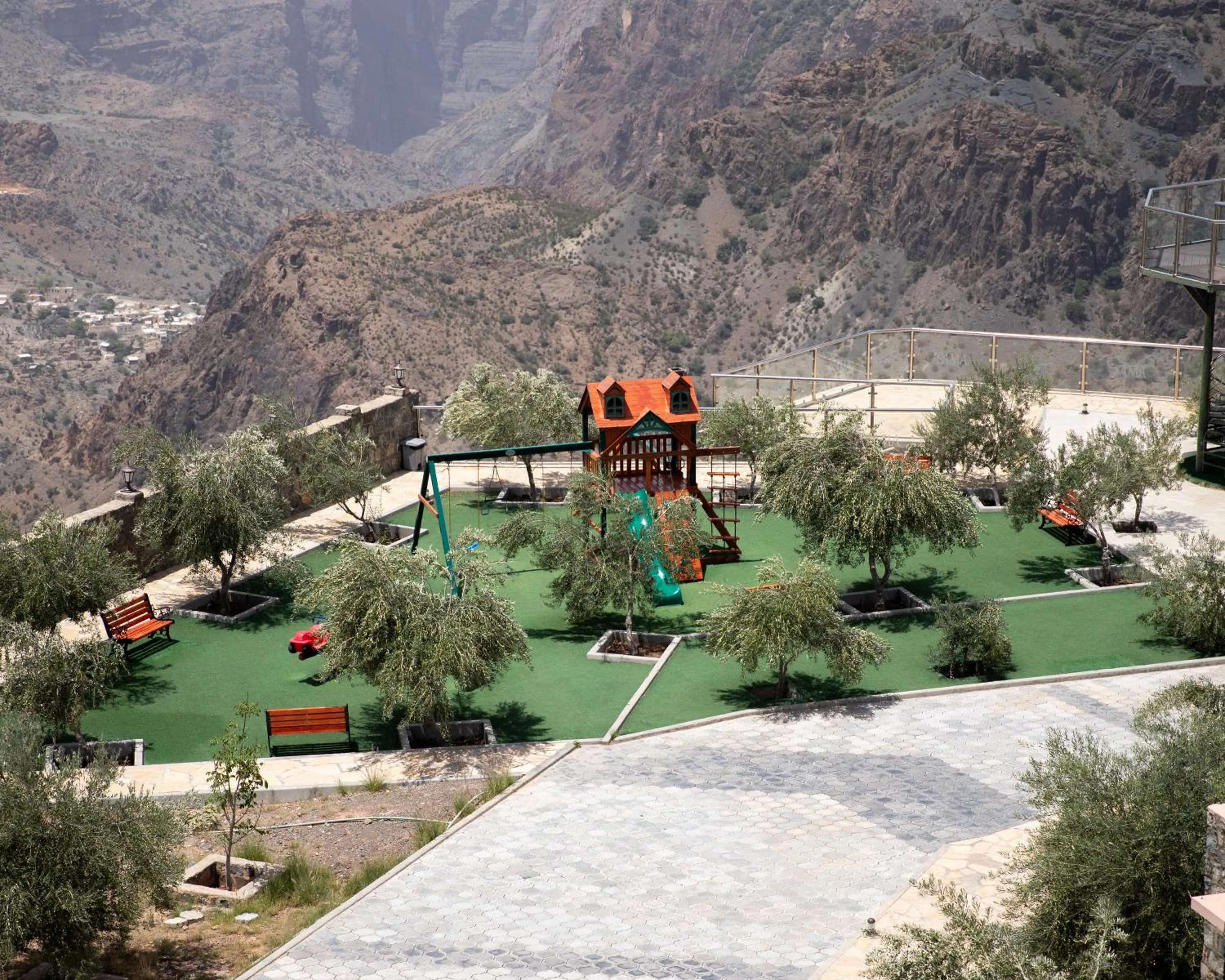 Children play ground in Sama Hotel Jabal Al Akhdar