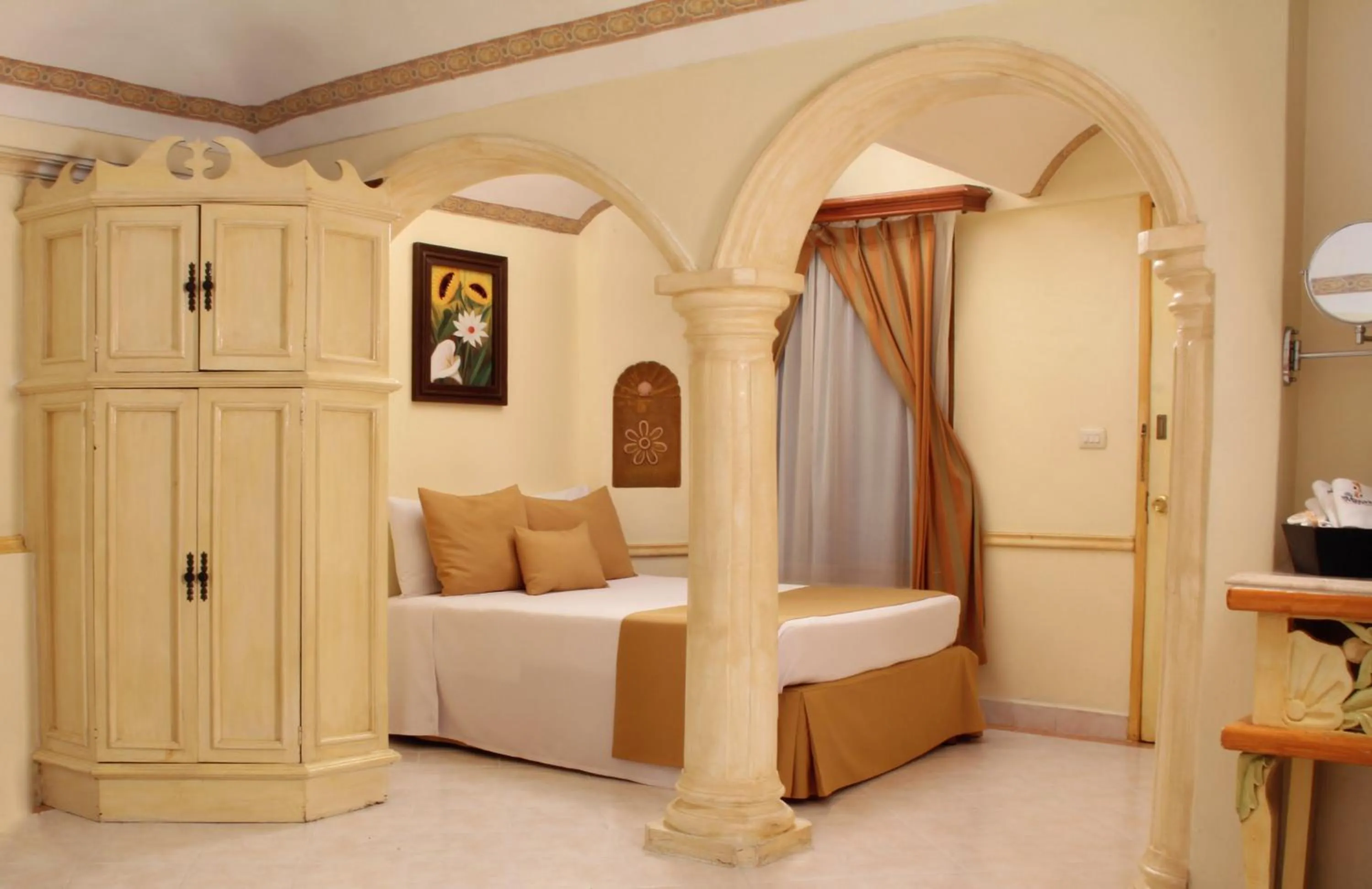 Bedroom, Bed in Villa Las Margaritas Caxa