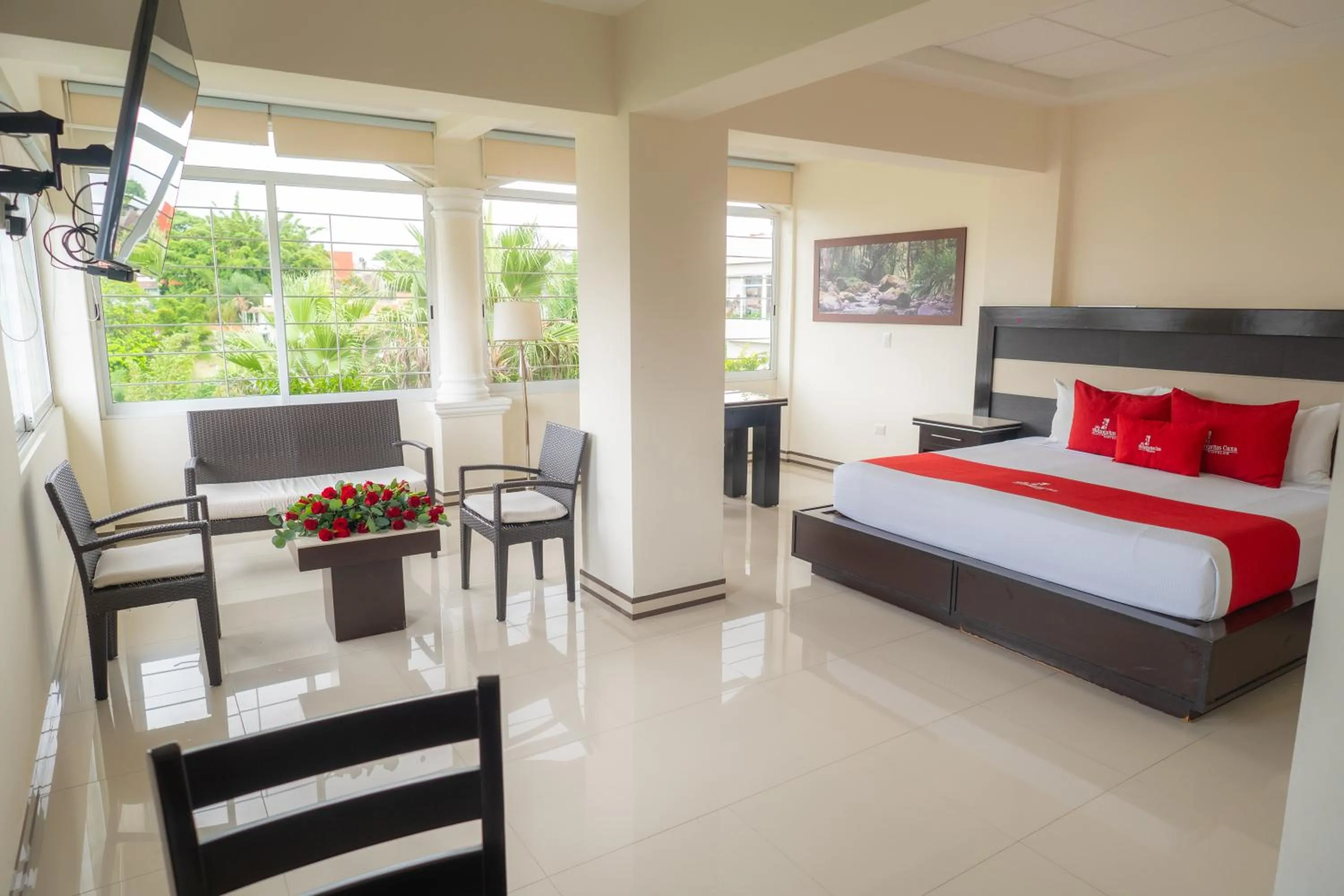 Bed in Villa Las Margaritas Caxa