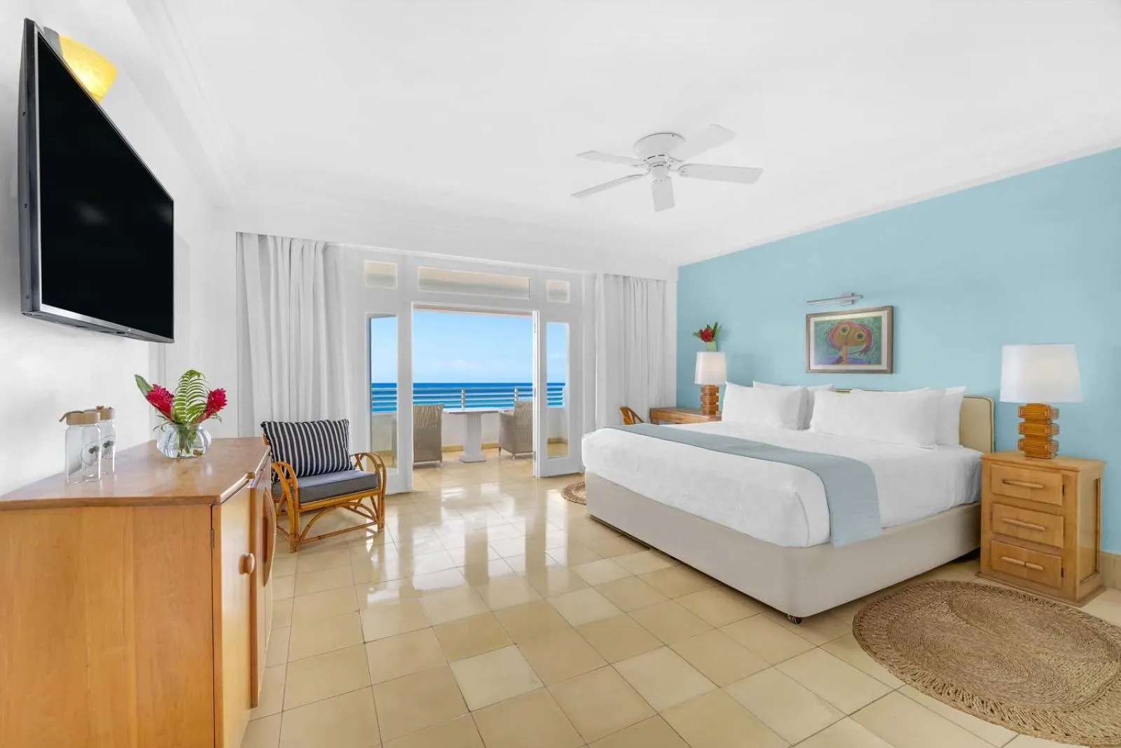 Balcony/Terrace, Bed in Couples Tower Isle