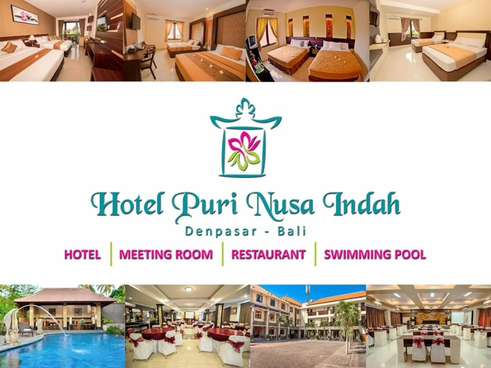 Property logo or sign in Hotel Puri Nusa Indah