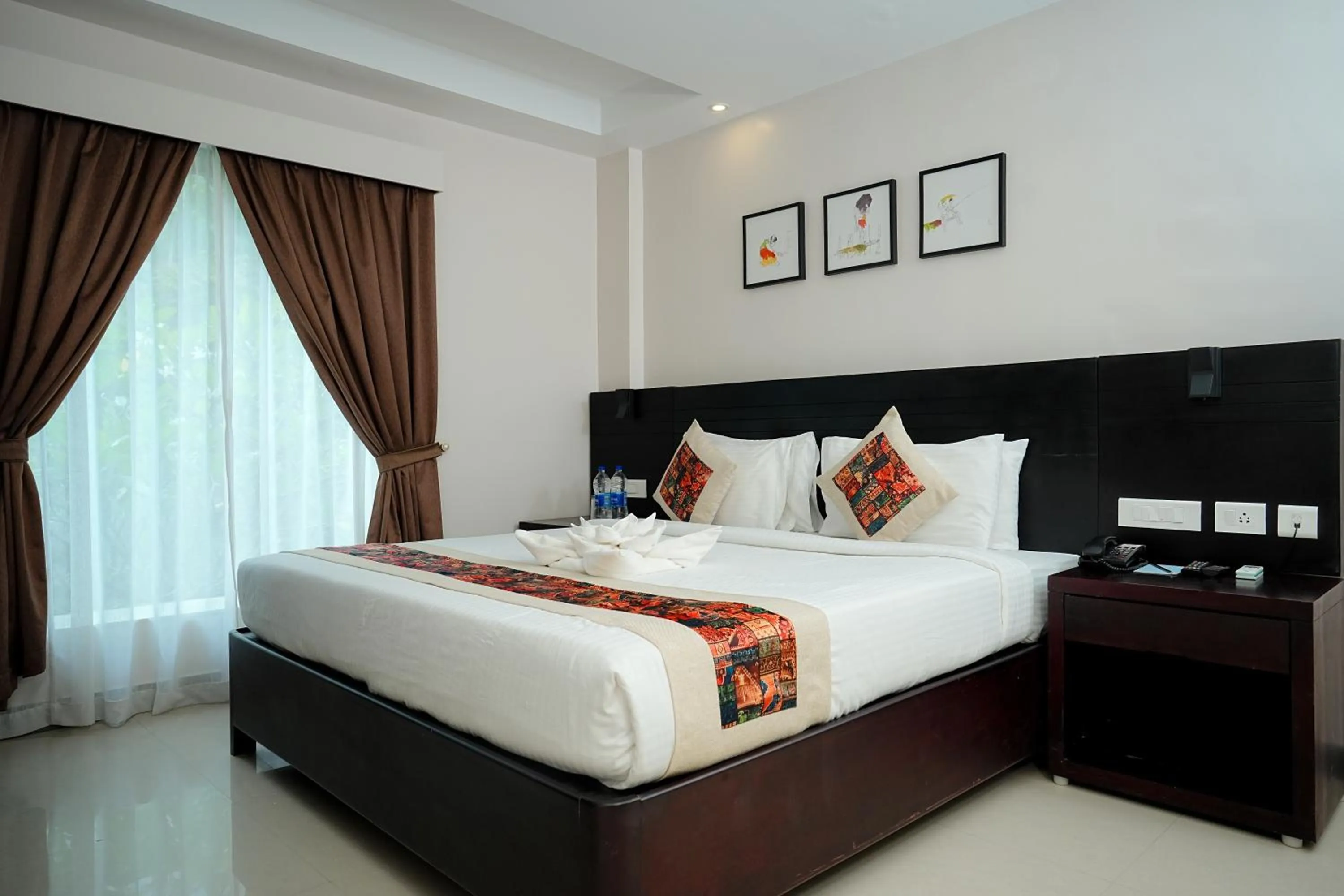 Bed in D Fort Hotel Kollam