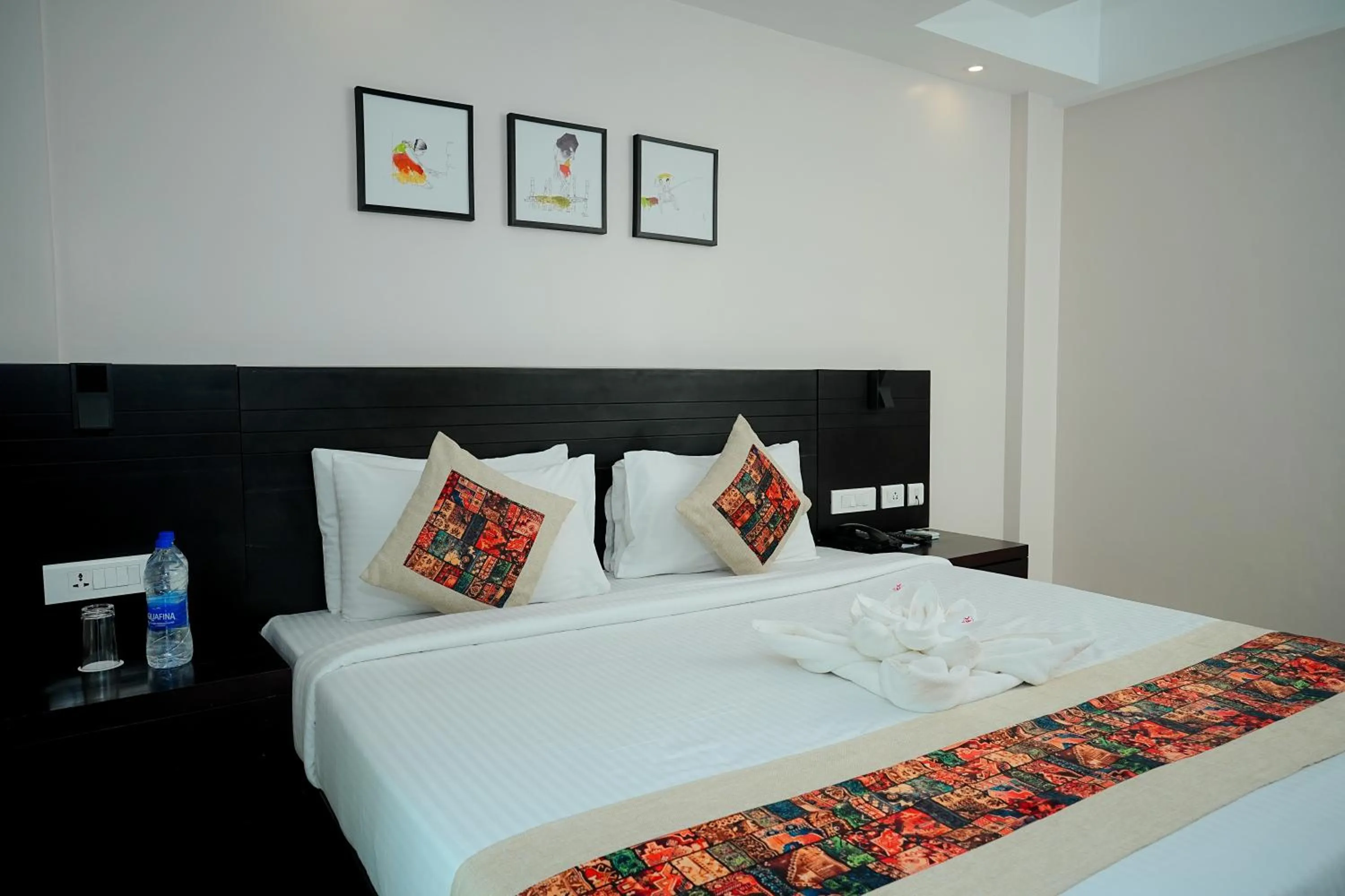 Bed in D Fort Hotel Kollam