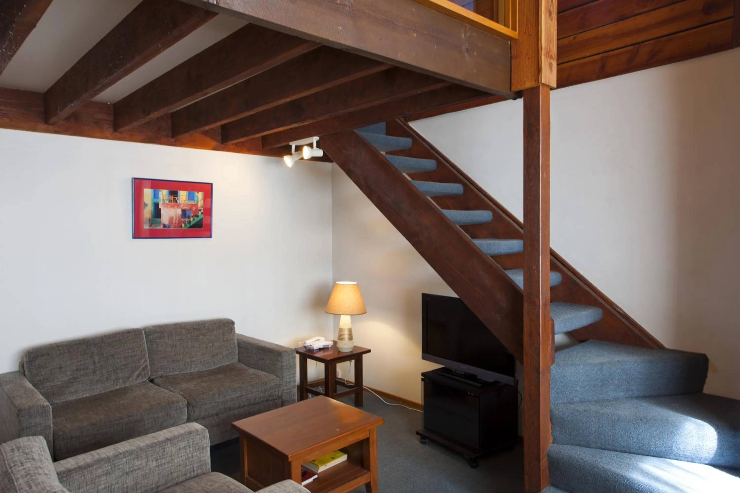 Living room in The Lofts Apartments