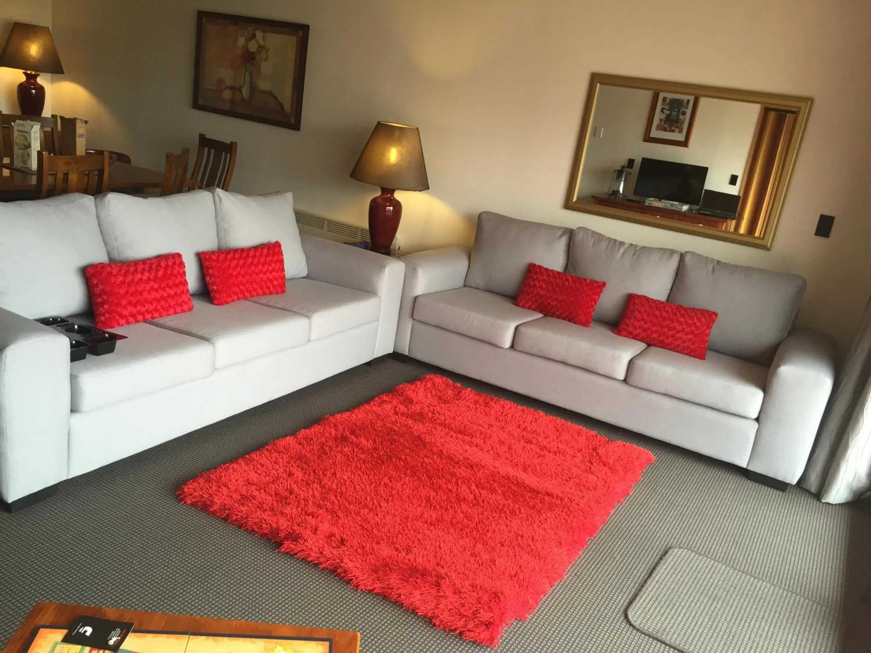Living room in The Lofts Apartments
